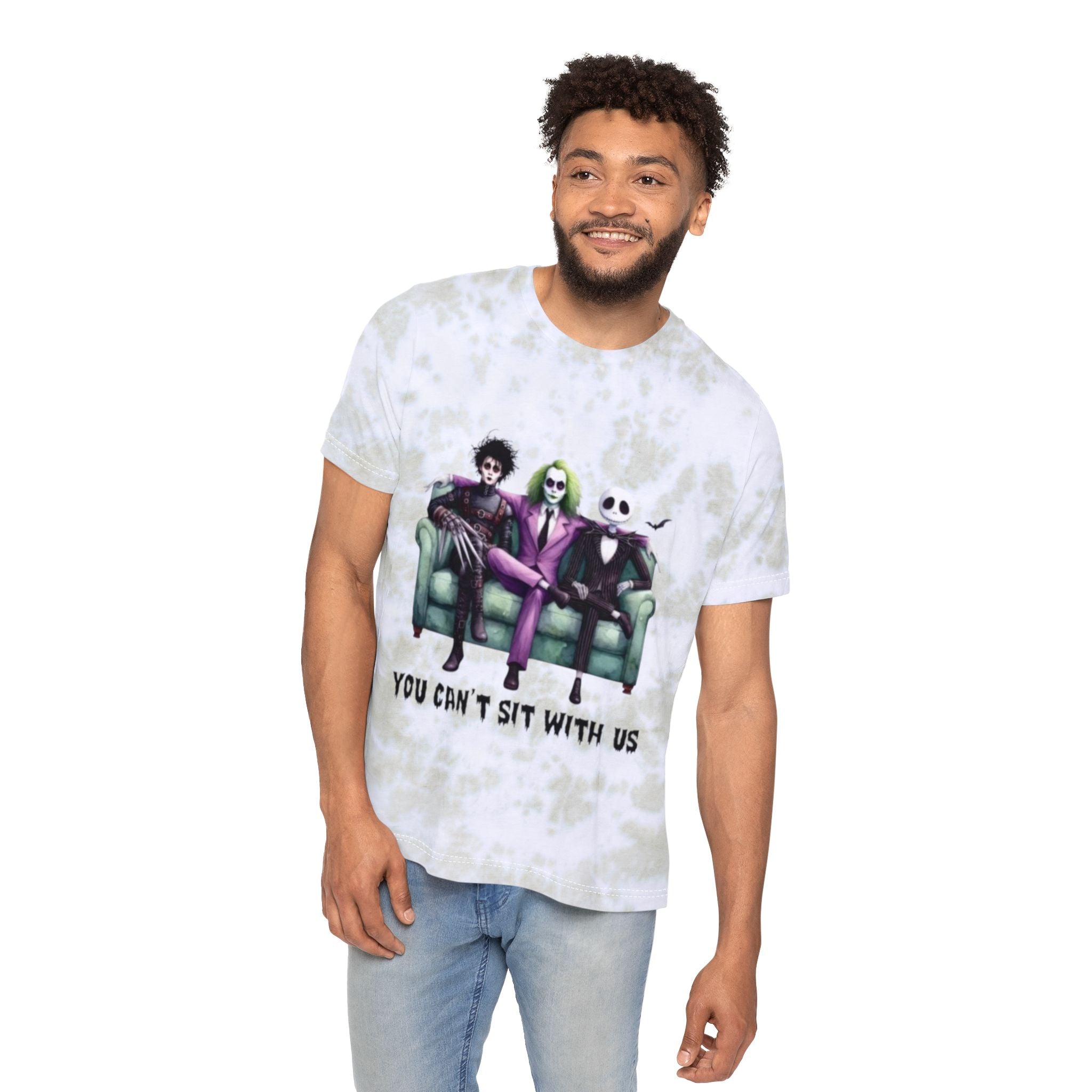 Unisex Tie - Dye Graphic T-Shirt - Halloween Costume, Vintage Style, Trendy Apparel, Gift for Friends, Casual Wear, Everyday Style - Metamorphosis Creations