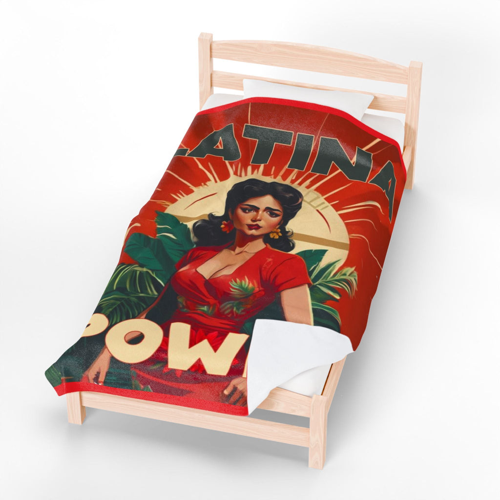 United We Are Stronger” Blanket Latina Power Velveteen Plush Blanket, Cozy Throw for Home Decor, Gifts for Her, Cultural Celebration, - Metamorphosis Creations