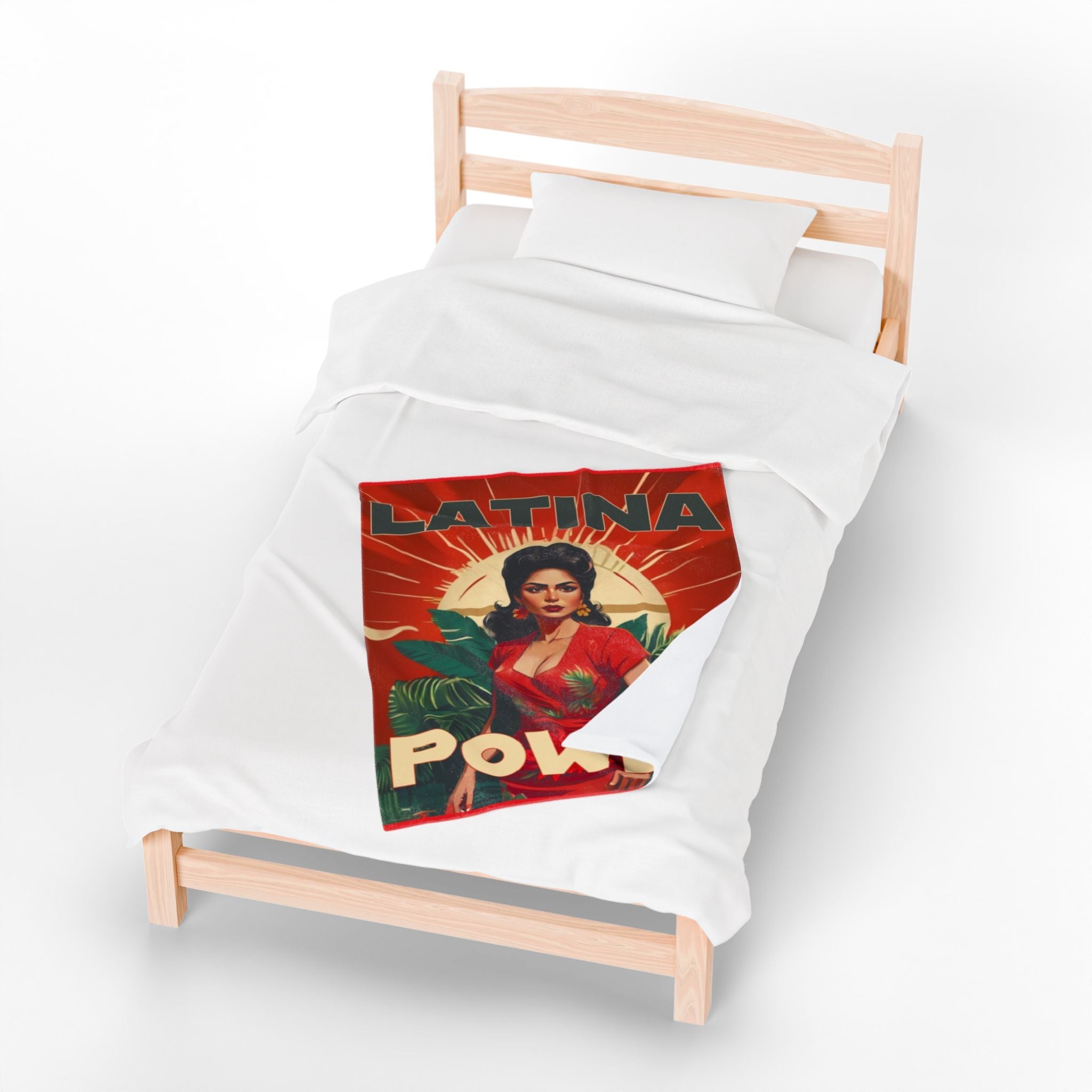 United We Are Stronger” Blanket Latina Power Velveteen Plush Blanket, Cozy Throw for Home Decor, Gifts for Her, Cultural Celebration, - Metamorphosis Creations