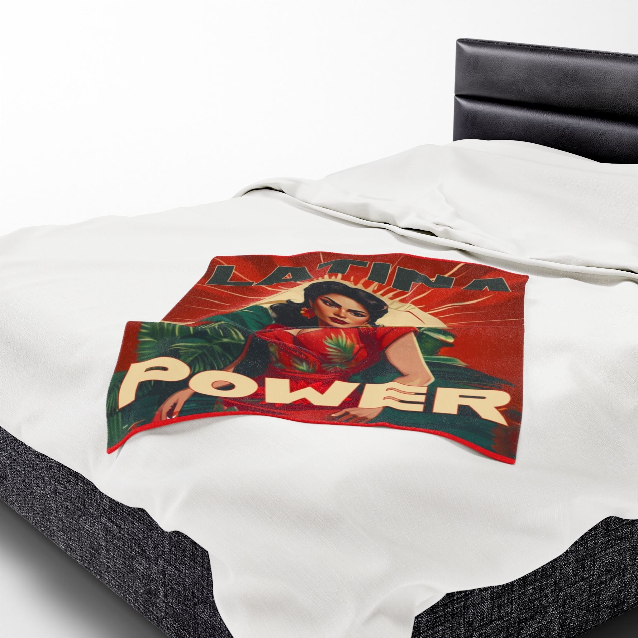 United We Are Stronger” Blanket Latina Power Velveteen Plush Blanket, Cozy Throw for Home Decor, Gifts for Her, Cultural Celebration, - Metamorphosis Creations