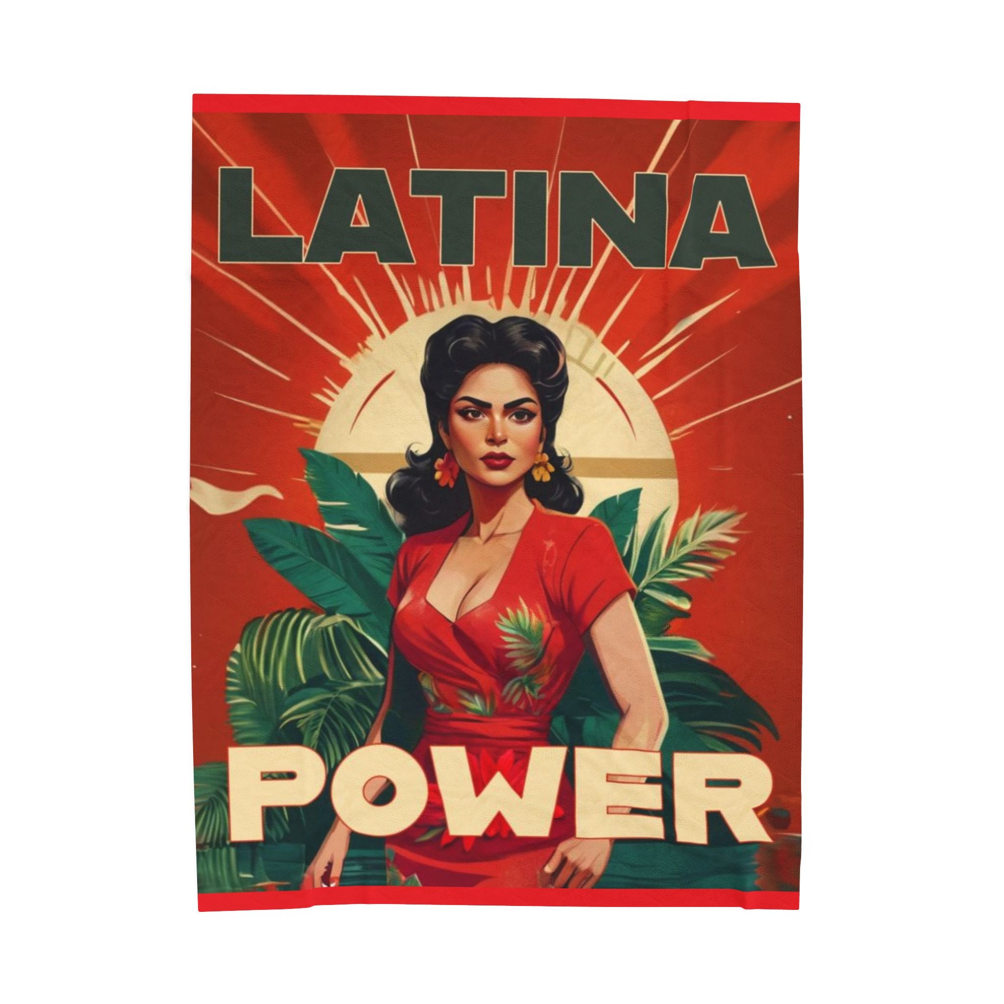 United We Are Stronger” Blanket Latina Power Velveteen Plush Blanket, Cozy Throw for Home Decor, Gifts for Her, Cultural Celebration, - Metamorphosis Creations