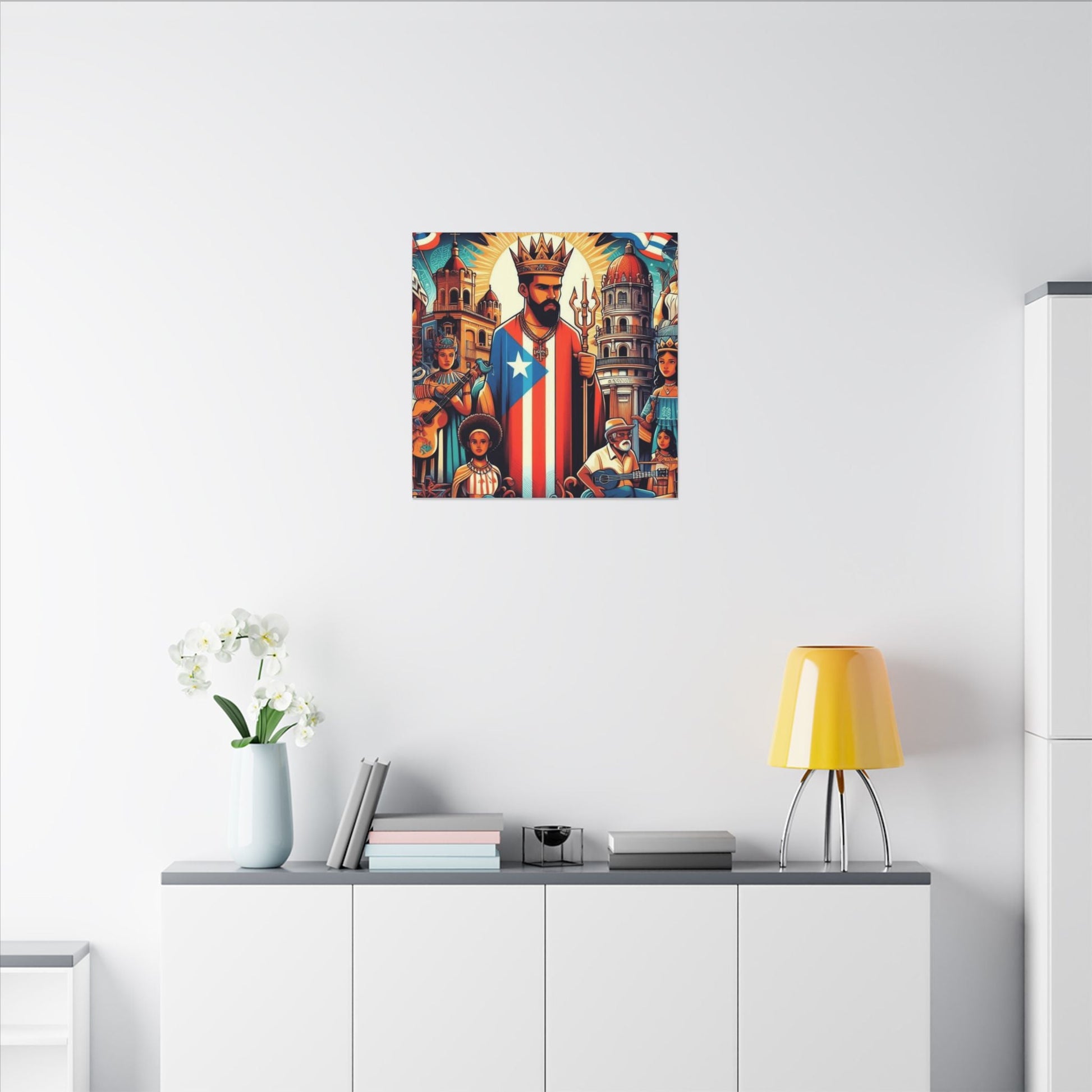 Vibrant Puerto Rican Art Canvas, Cultural Wall Decor, Celebration Decor, Unique Gift, Home Accent, Multi - Size - Metamorphosis Creations