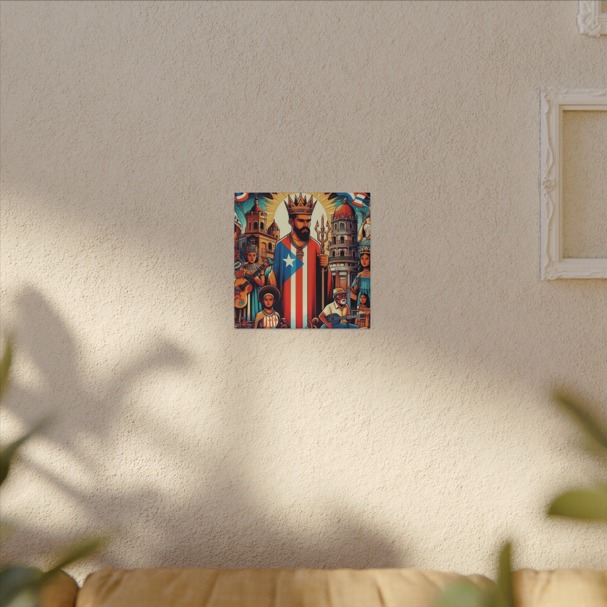 Vibrant Puerto Rican Art Canvas, Cultural Wall Decor, Celebration Decor, Unique Gift, Home Accent, Multi - Size - Metamorphosis Creations