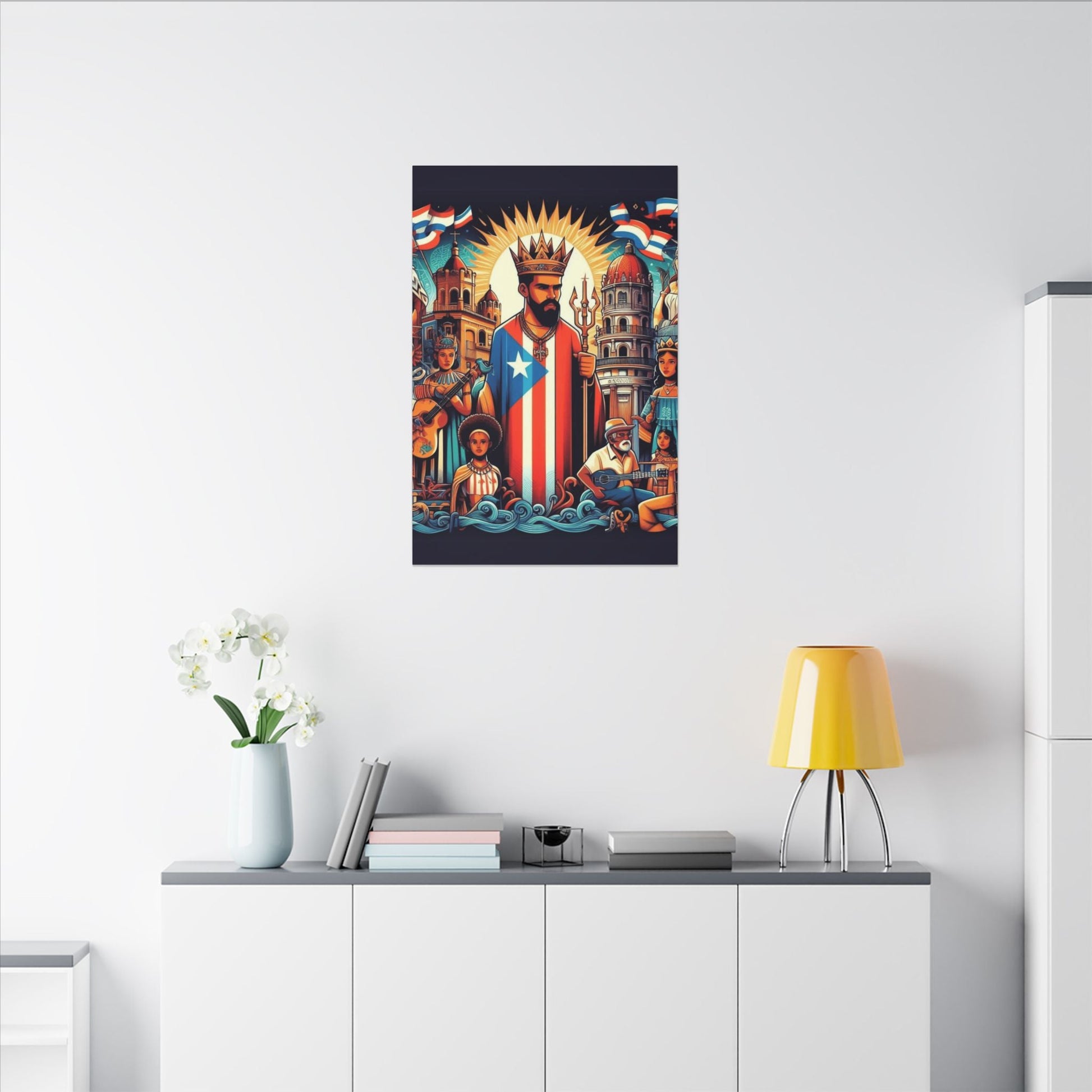 Vibrant Puerto Rican Art Canvas, Cultural Wall Decor, Celebration Decor, Unique Gift, Home Accent, Multi - Size - Metamorphosis Creations