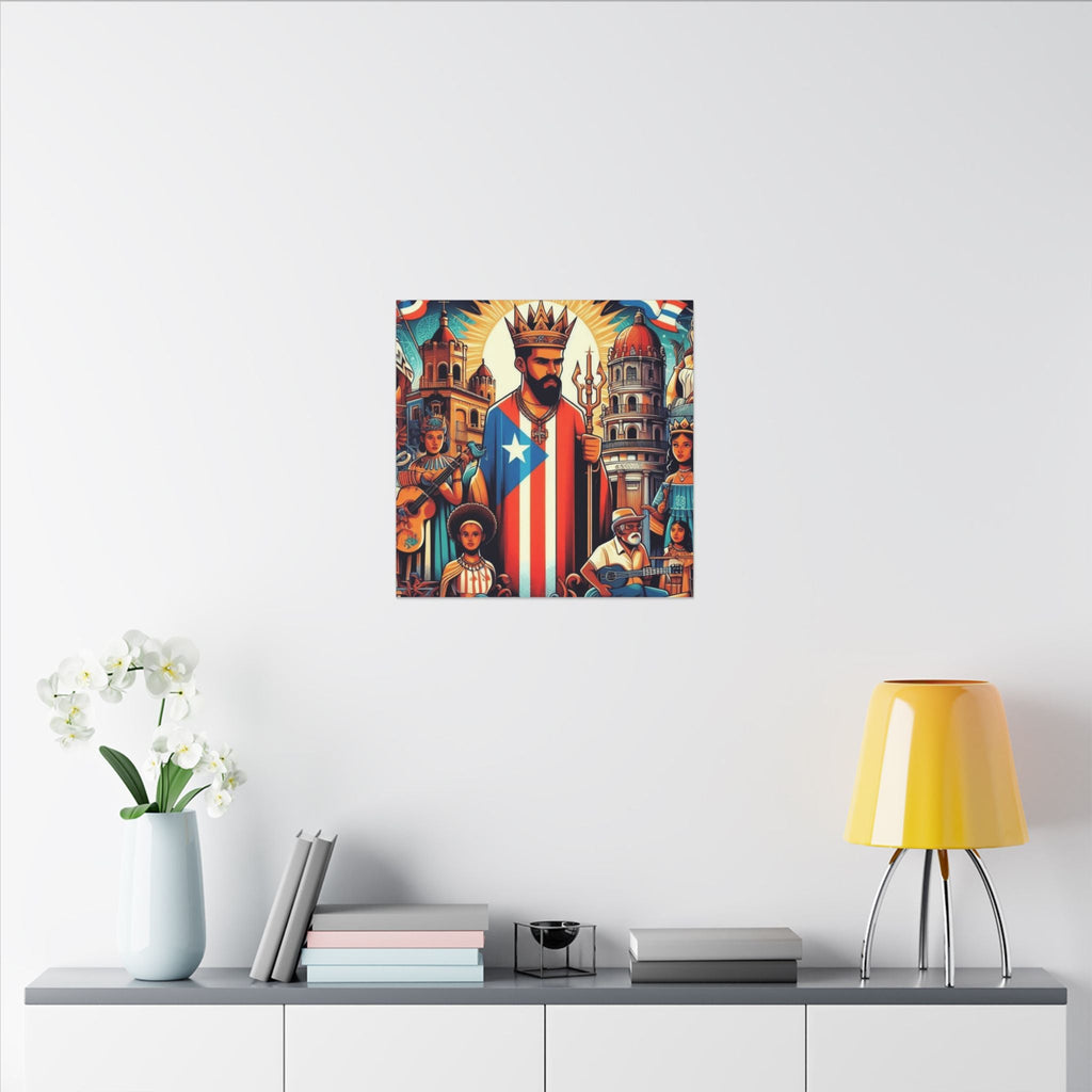 Vibrant Puerto Rican Art Canvas, Cultural Wall Decor, Celebration Decor, Unique Gift, Home Accent, Multi - Size - Metamorphosis Creations