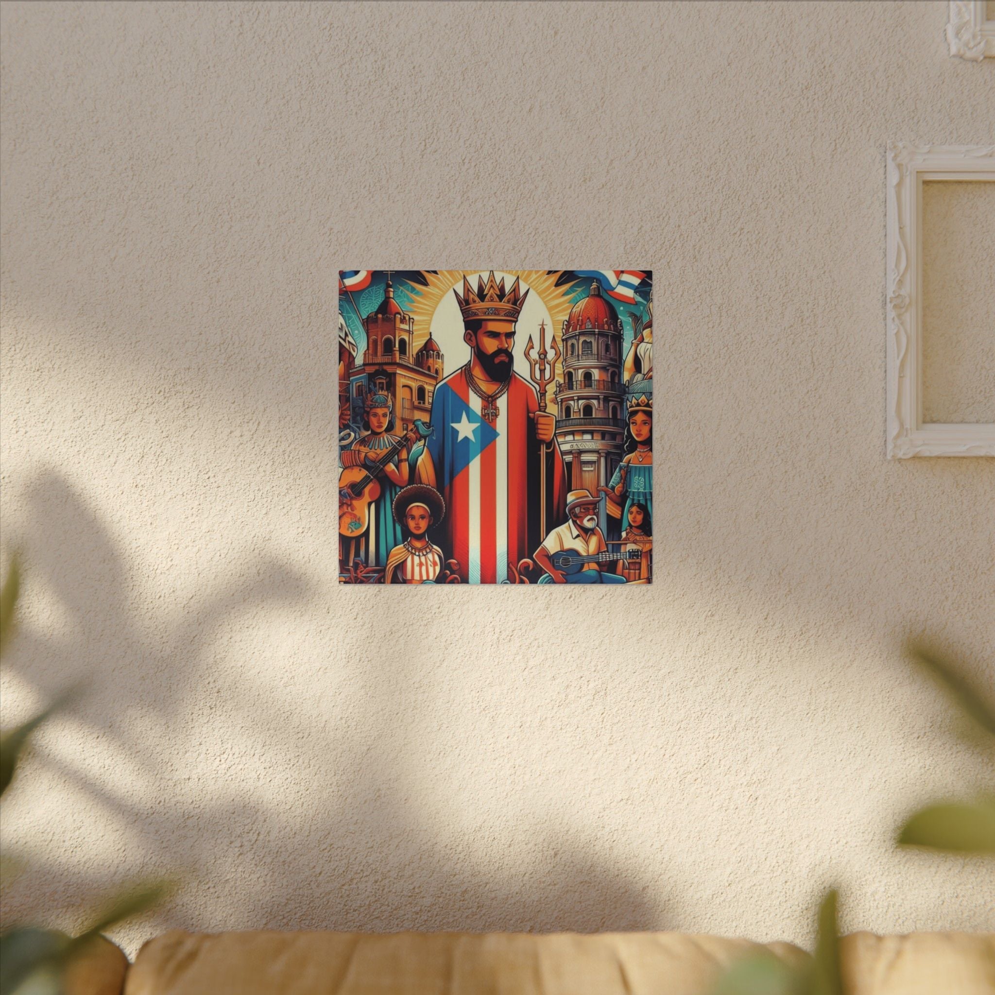 Vibrant Puerto Rican Art Canvas, Cultural Wall Decor, Celebration Decor, Unique Gift, Home Accent, Multi - Size - Metamorphosis Creations