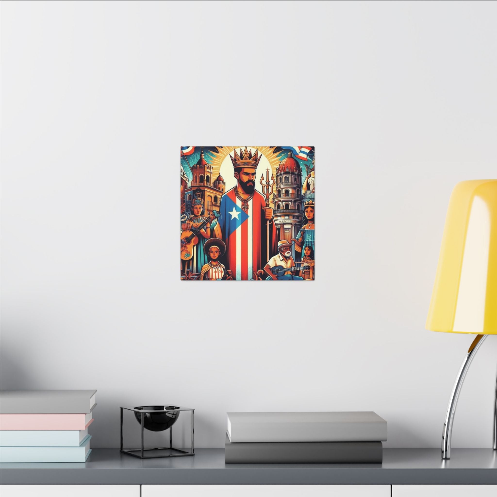 Vibrant Puerto Rican Art Canvas, Cultural Wall Decor, Celebration Decor, Unique Gift, Home Accent, Multi - Size - Metamorphosis Creations