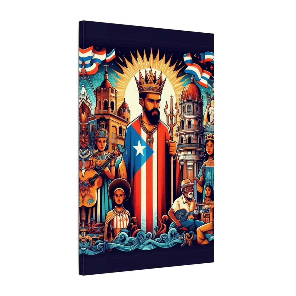 Vibrant Puerto Rican Art Canvas, Cultural Wall Decor, Celebration Decor, Unique Gift, Home Accent, Multi - Size - Metamorphosis Creations