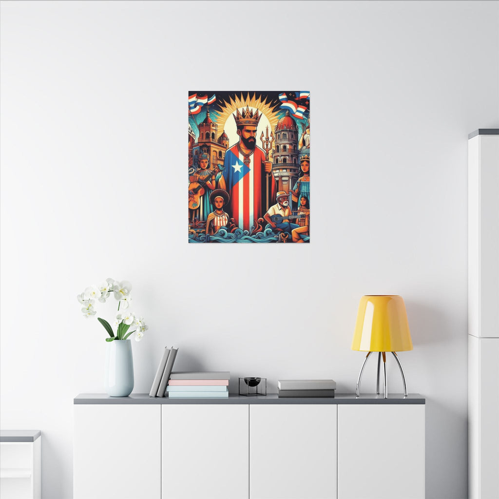 Vibrant Puerto Rican Art Canvas, Cultural Wall Decor, Celebration Decor, Unique Gift, Home Accent, Multi - Size - Metamorphosis Creations