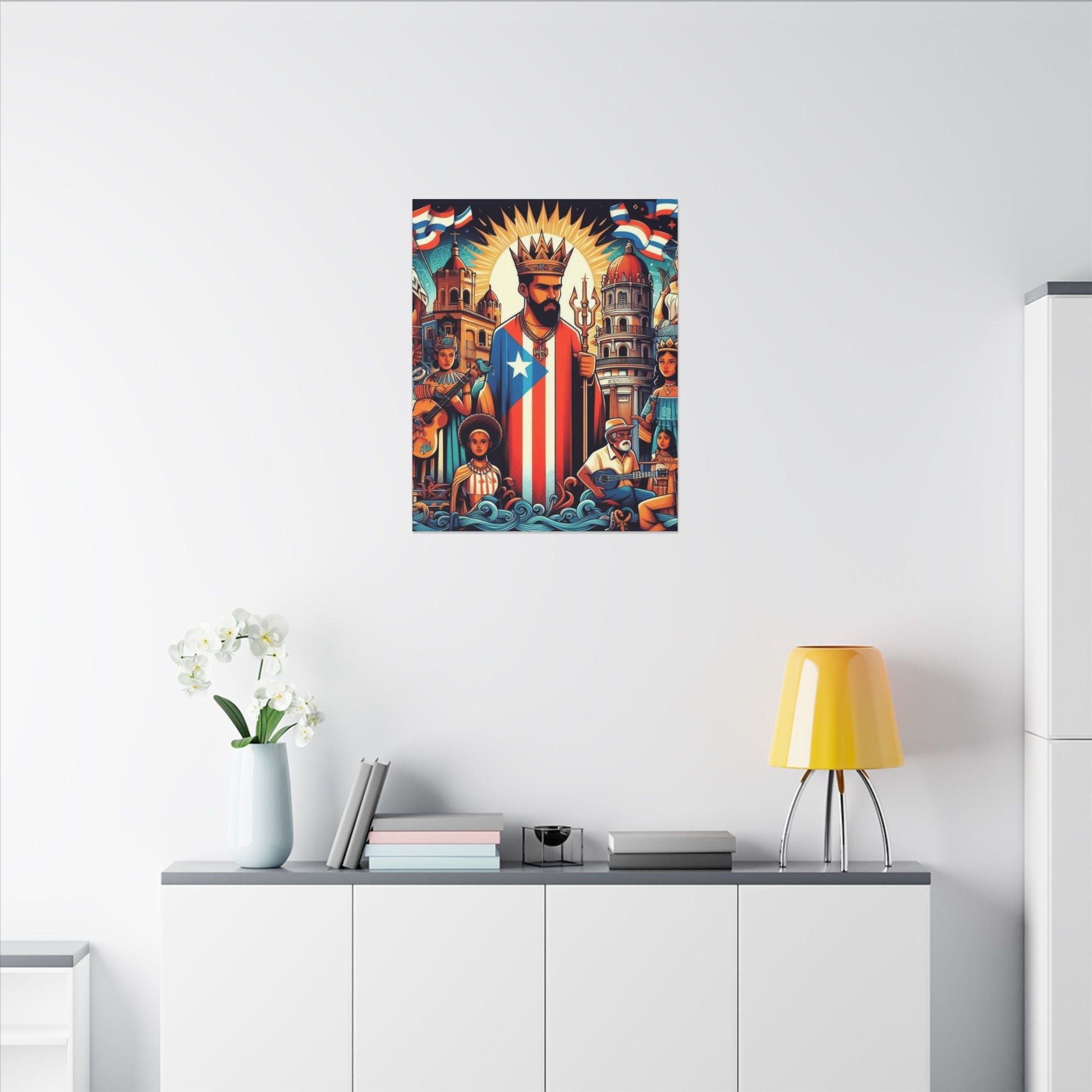 Vibrant Puerto Rican Art Canvas, Cultural Wall Decor, Celebration Decor, Unique Gift, Home Accent, Multi - Size - Metamorphosis Creations