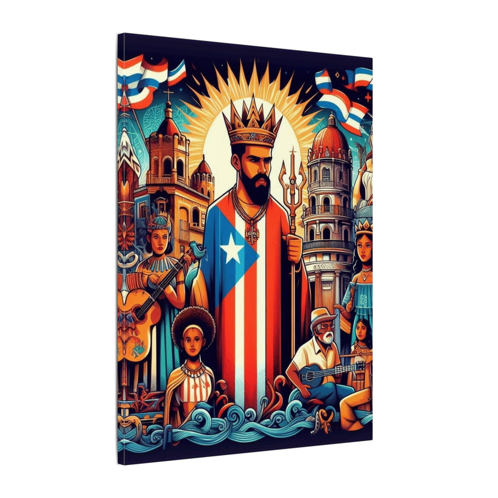 Vibrant Puerto Rican Art Canvas, Cultural Wall Decor, Celebration Decor, Unique Gift, Home Accent, Multi - Size - Metamorphosis Creations