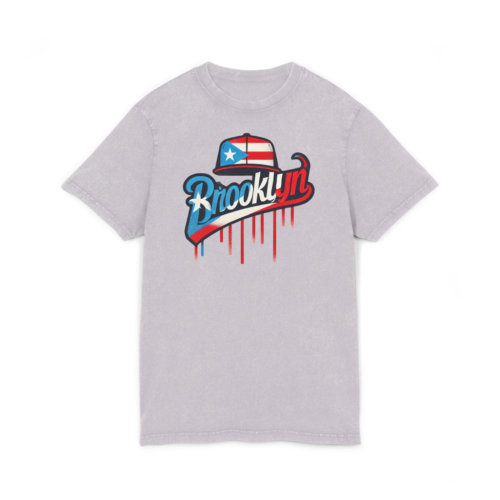 Vintage Brooklyn Acid Washed Tee, Retro Graphic Top, Streetwear Style, Casual Everyday Wear, Independence Day Gift, Urban Fashion - Metamorphosis Creations