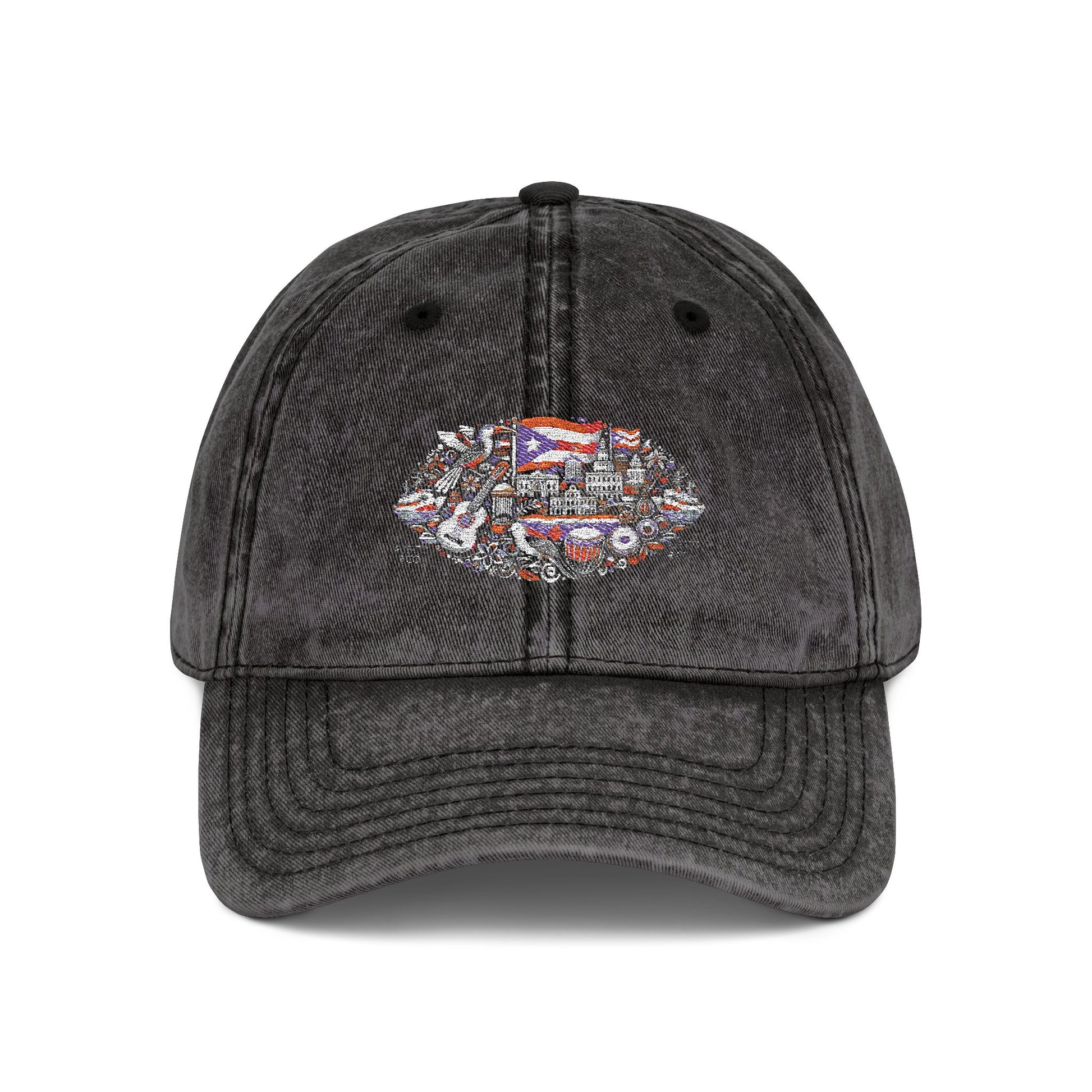 Front view of embroidered vintage dad cap
Side view showing antique brass buckle
Top-down image showing unstructured 6-panel design
Close-up of fabric texture and stitching
Styled shot on a casual outfit or flat lay