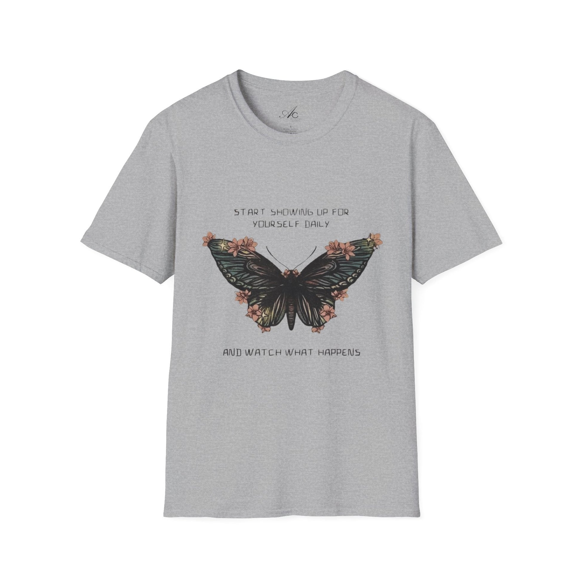 Wear Your Peace. Inspirational Butterfly T-Shirt, Motivational Gift, Unisex Tee, Nature Lover Shirt, Self - Care Apparel, Birthday Gift Idea - Metamorphosis Creations