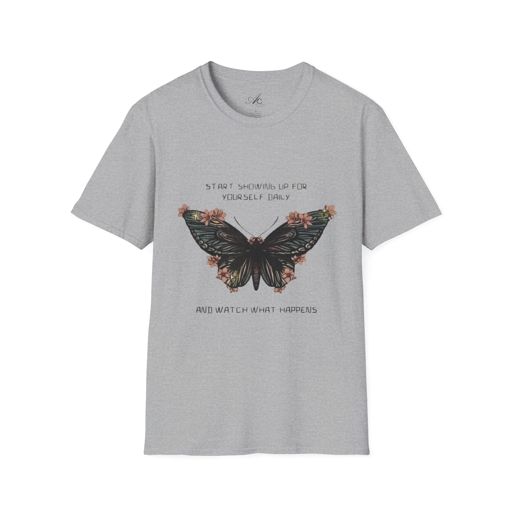 Wear Your Peace. Inspirational Butterfly T-Shirt, Motivational Gift, Unisex Tee, Nature Lover Shirt, Self - Care Apparel, Birthday Gift Idea - Metamorphosis Creations