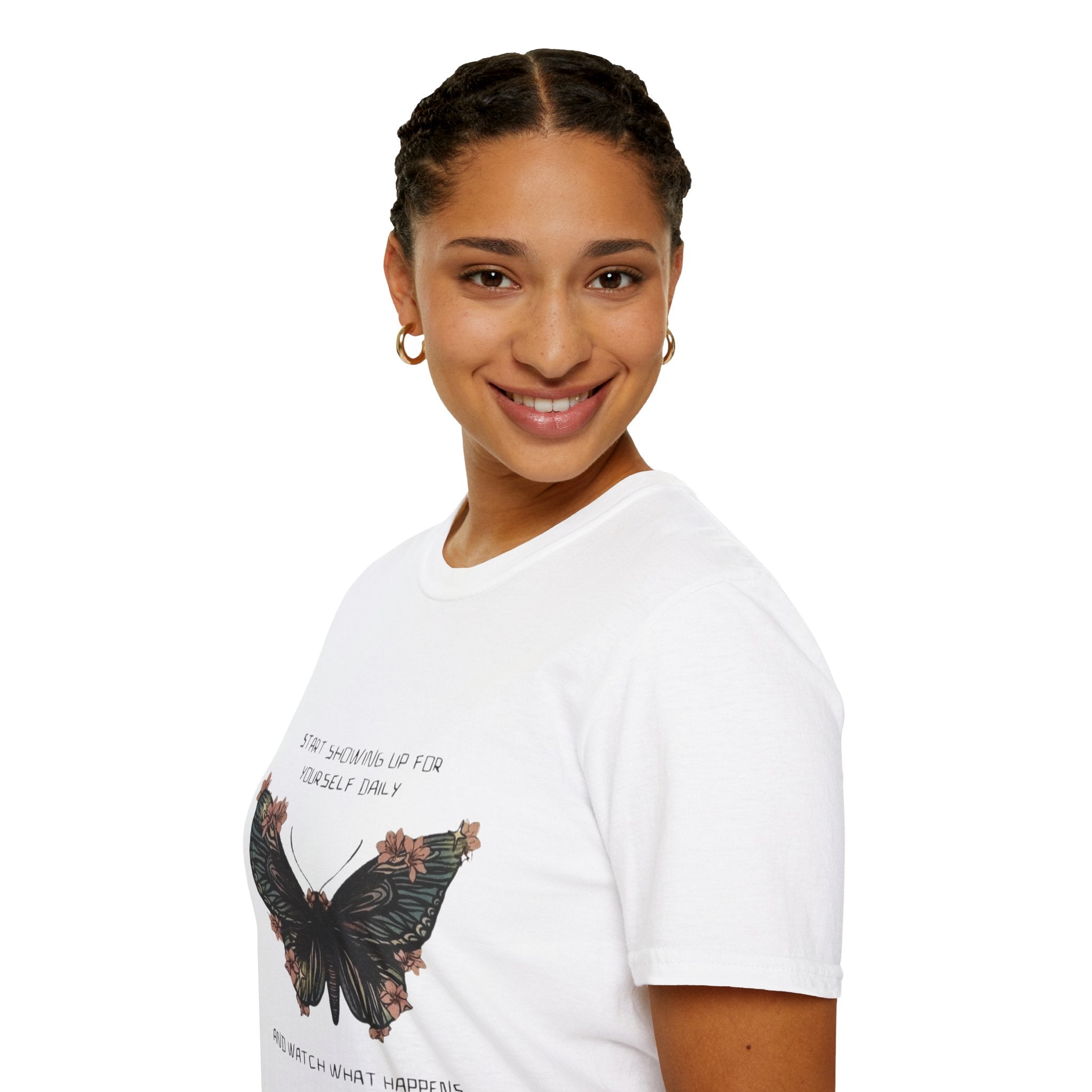 Wear Your Peace. Inspirational Butterfly T-Shirt, Motivational Gift, Unisex Tee, Nature Lover Shirt, Self - Care Apparel, Birthday Gift Idea - Metamorphosis Creations