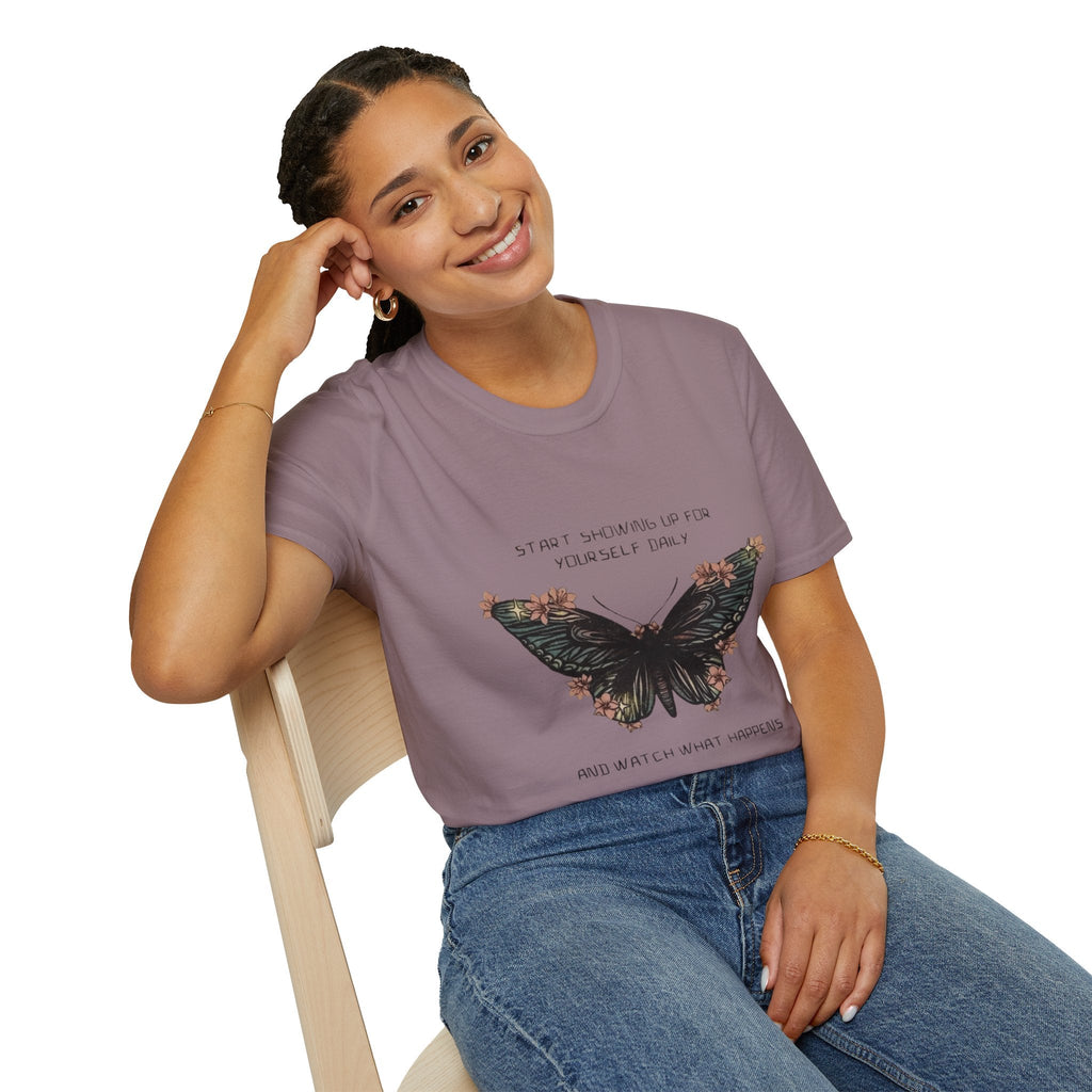 Wear Your Peace. Inspirational Butterfly T-Shirt, Motivational Gift, Unisex Tee, Nature Lover Shirt, Self - Care Apparel, Birthday Gift Idea - Metamorphosis Creations