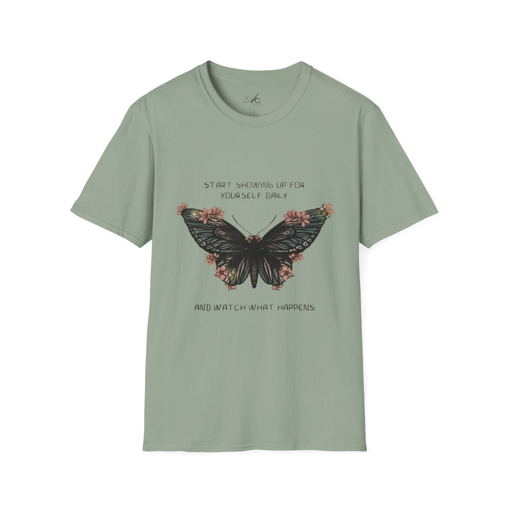 Wear Your Peace. Inspirational Butterfly T-Shirt, Motivational Gift, Unisex Tee, Nature Lover Shirt, Self - Care Apparel, Birthday Gift Idea - Metamorphosis Creations