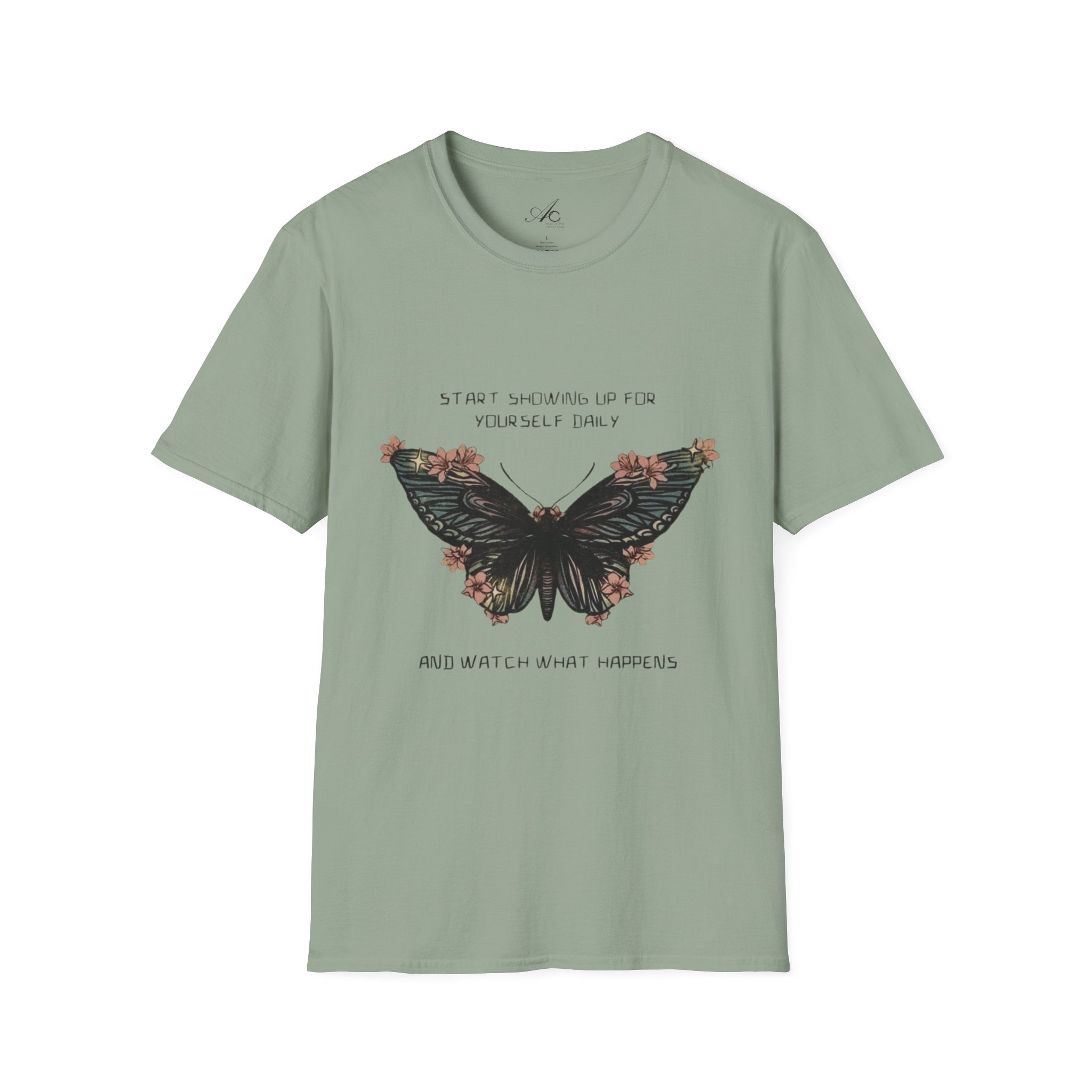 Wear Your Peace. Inspirational Butterfly T-Shirt, Motivational Gift, Unisex Tee, Nature Lover Shirt, Self - Care Apparel, Birthday Gift Idea - Metamorphosis Creations