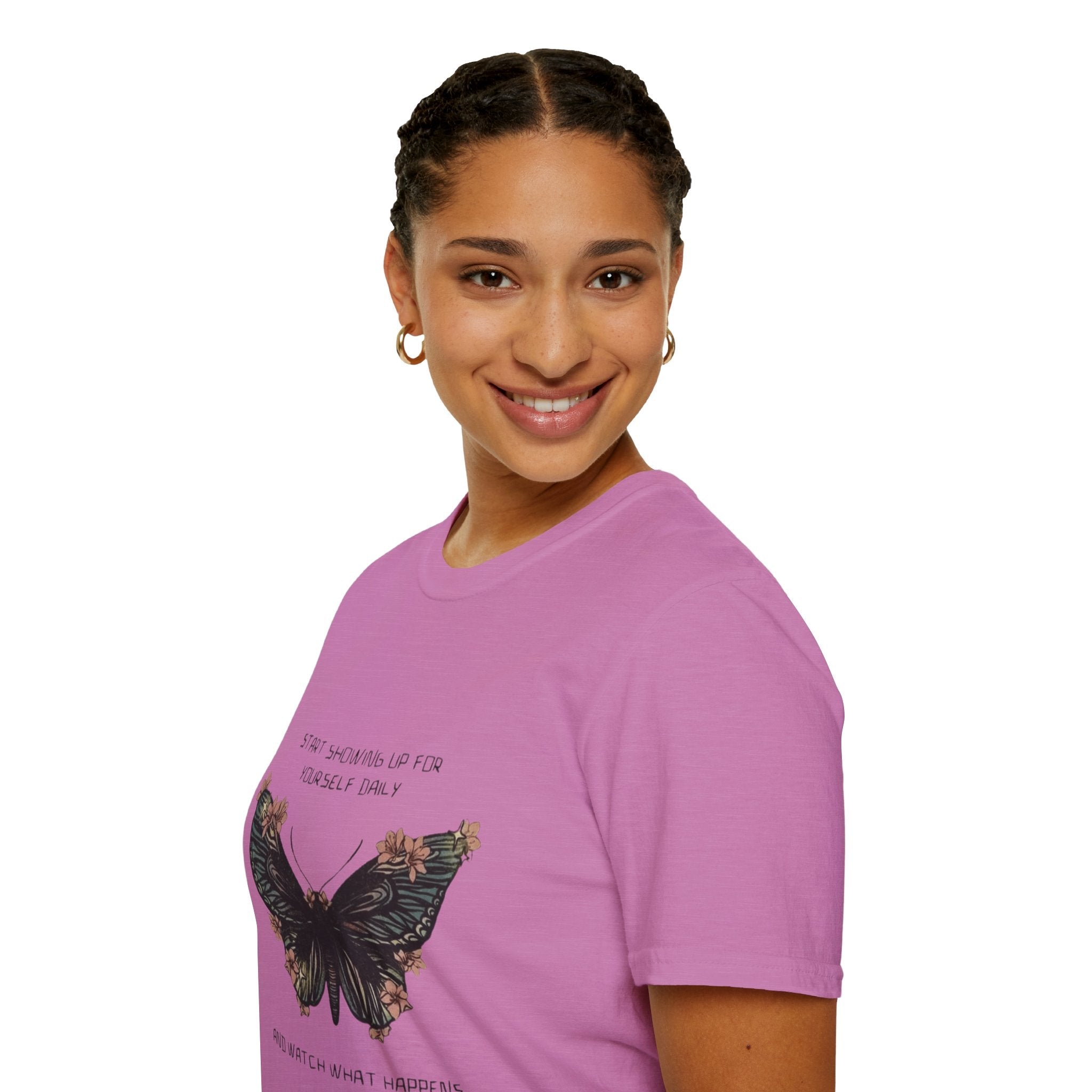 Wear Your Peace. Inspirational Butterfly T-Shirt, Motivational Gift, Unisex Tee, Nature Lover Shirt, Self - Care Apparel, Birthday Gift Idea - Metamorphosis Creations