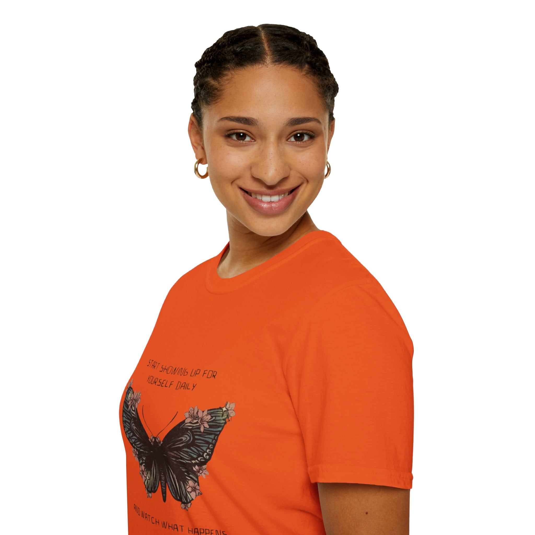 Wear Your Peace. Inspirational Butterfly T-Shirt, Motivational Gift, Unisex Tee, Nature Lover Shirt, Self - Care Apparel, Birthday Gift Idea - Metamorphosis Creations