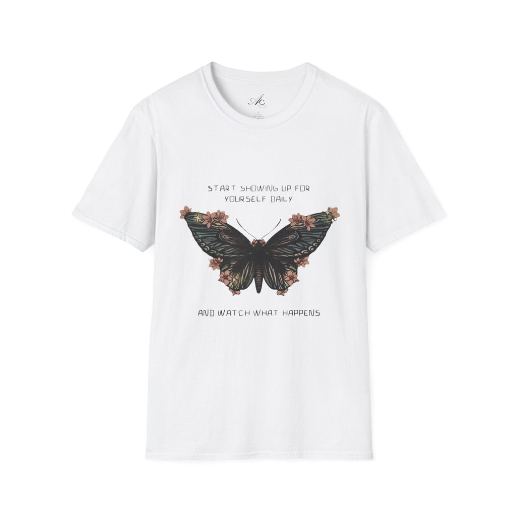 Wear Your Peace. Inspirational Butterfly T-Shirt, Motivational Gift, Unisex Tee, Nature Lover Shirt, Self - Care Apparel, Birthday Gift Idea - Metamorphosis Creations