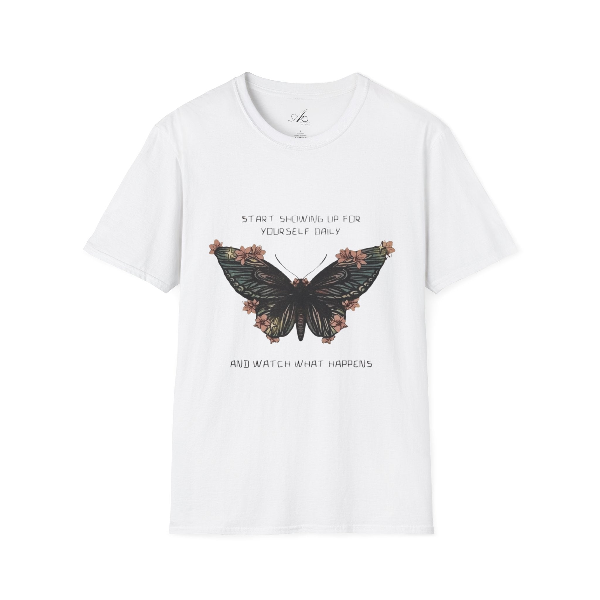 Wear Your Peace. Inspirational Butterfly T-Shirt, Motivational Gift, Unisex Tee, Nature Lover Shirt, Self - Care Apparel, Birthday Gift Idea - Metamorphosis Creations