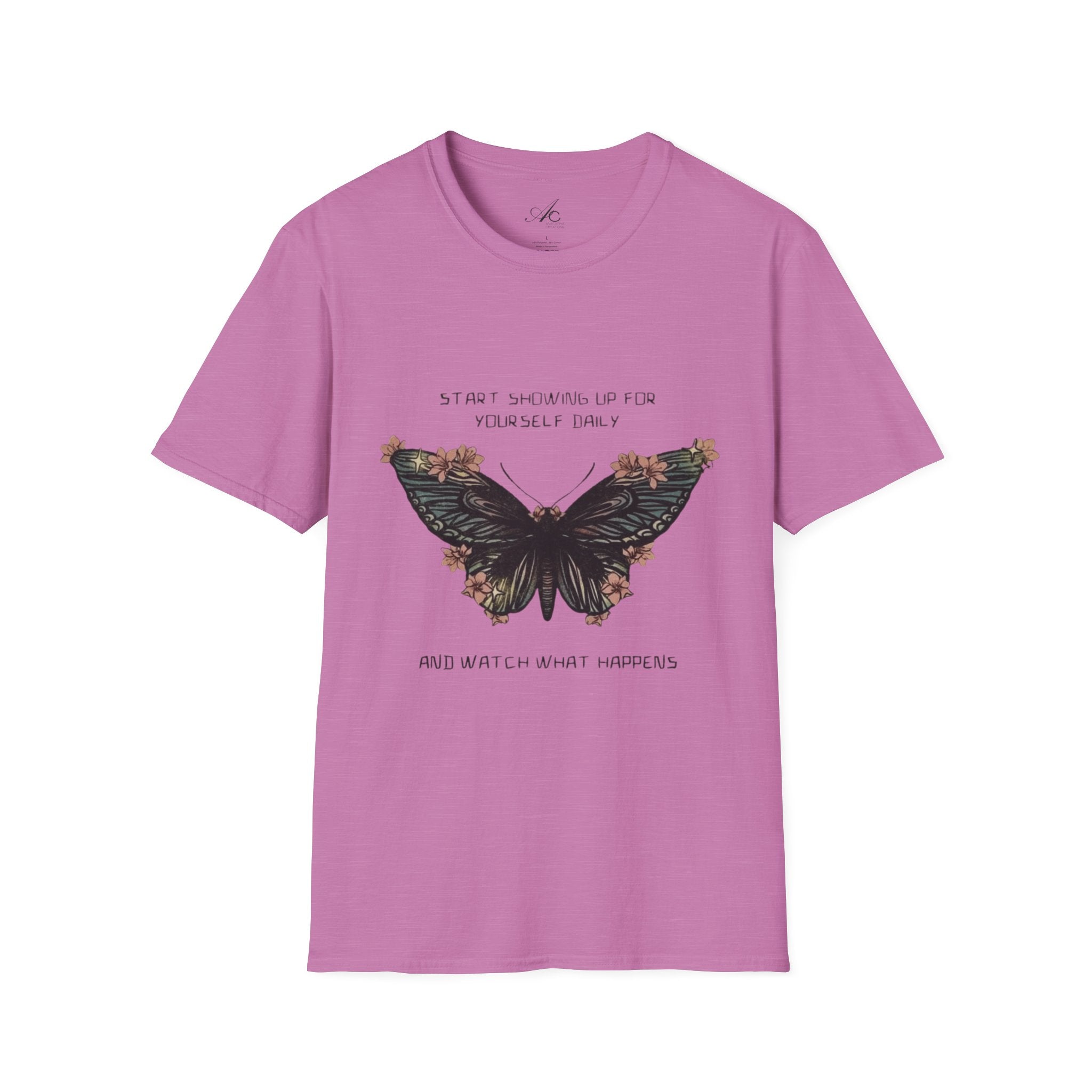 Wear Your Peace. Inspirational Butterfly T-Shirt, Motivational Gift, Unisex Tee, Nature Lover Shirt, Self - Care Apparel, Birthday Gift Idea - Metamorphosis Creations