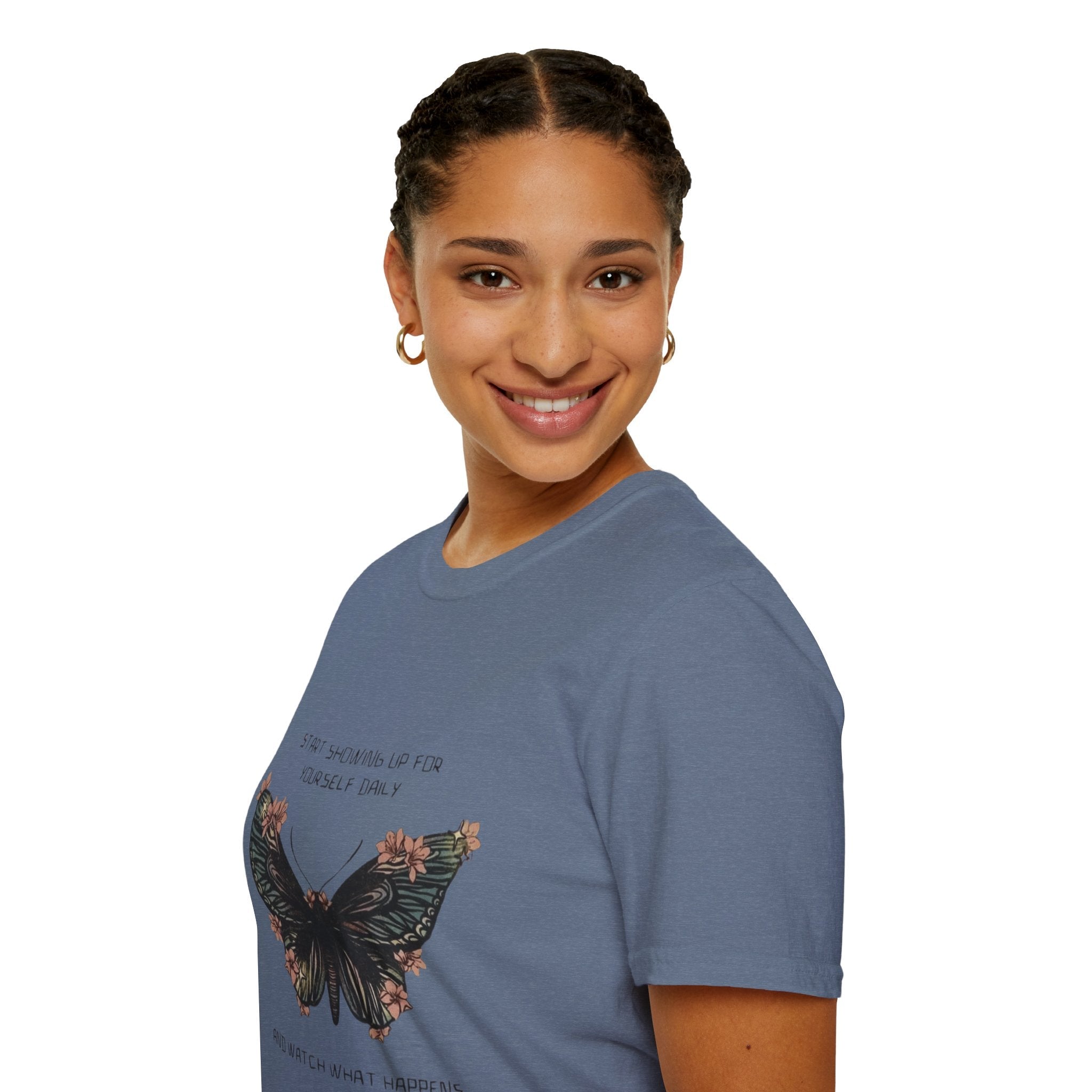 Wear Your Peace. Inspirational Butterfly T-Shirt, Motivational Gift, Unisex Tee, Nature Lover Shirt, Self - Care Apparel, Birthday Gift Idea - Metamorphosis Creations