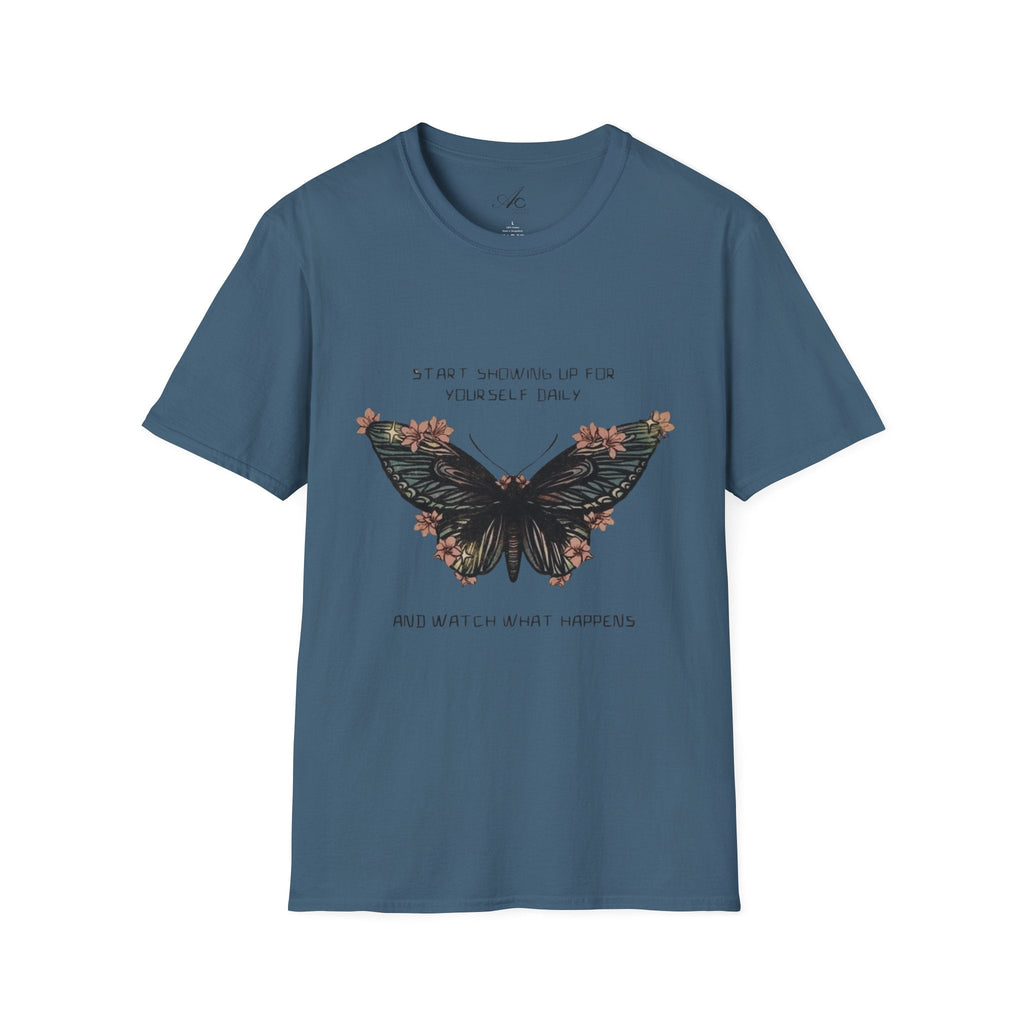 Wear Your Peace. Inspirational Butterfly T-Shirt, Motivational Gift, Unisex Tee, Nature Lover Shirt, Self - Care Apparel, Birthday Gift Idea - Metamorphosis Creations