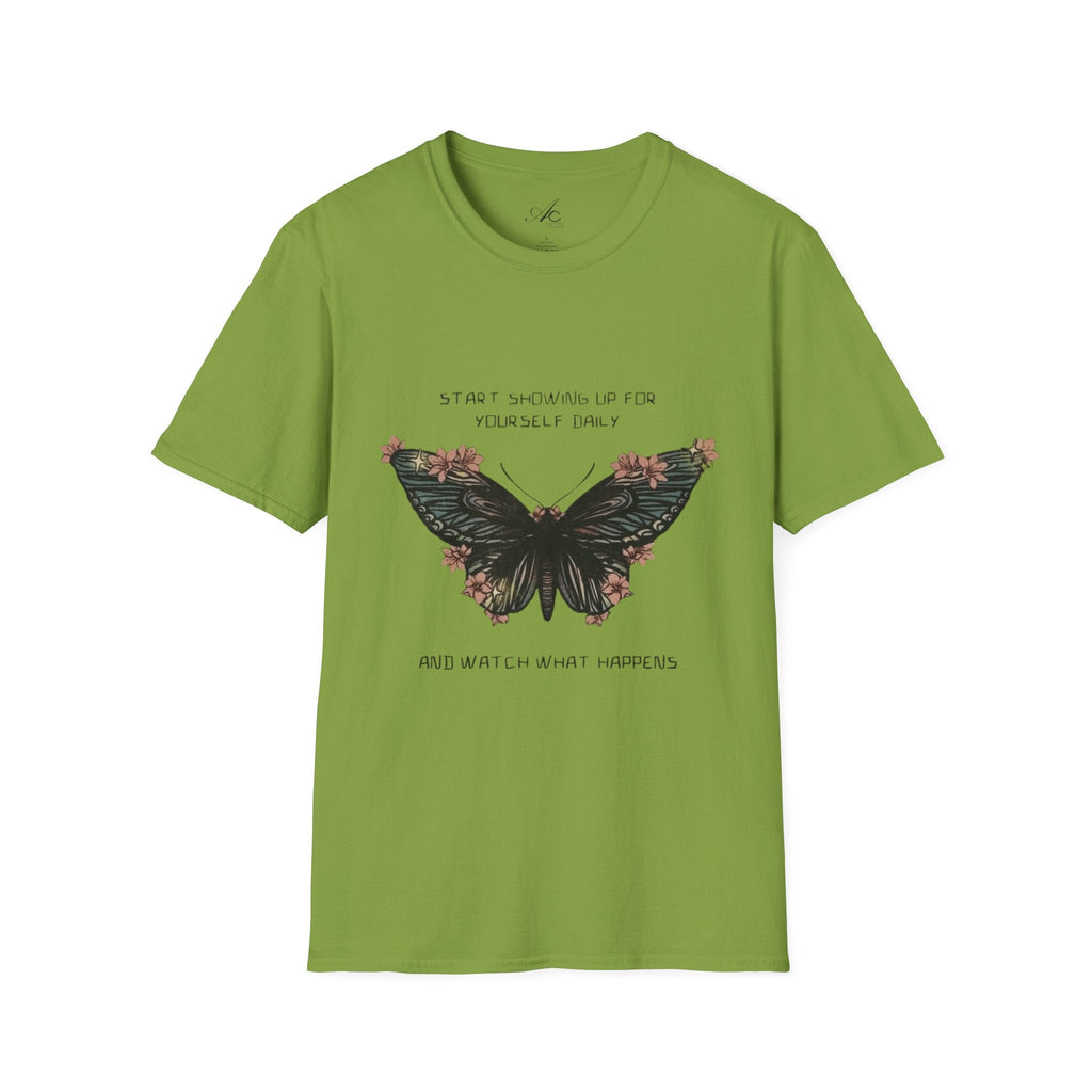 Wear Your Peace. Inspirational Butterfly T-Shirt, Motivational Gift, Unisex Tee, Nature Lover Shirt, Self - Care Apparel, Birthday Gift Idea - Metamorphosis Creations
