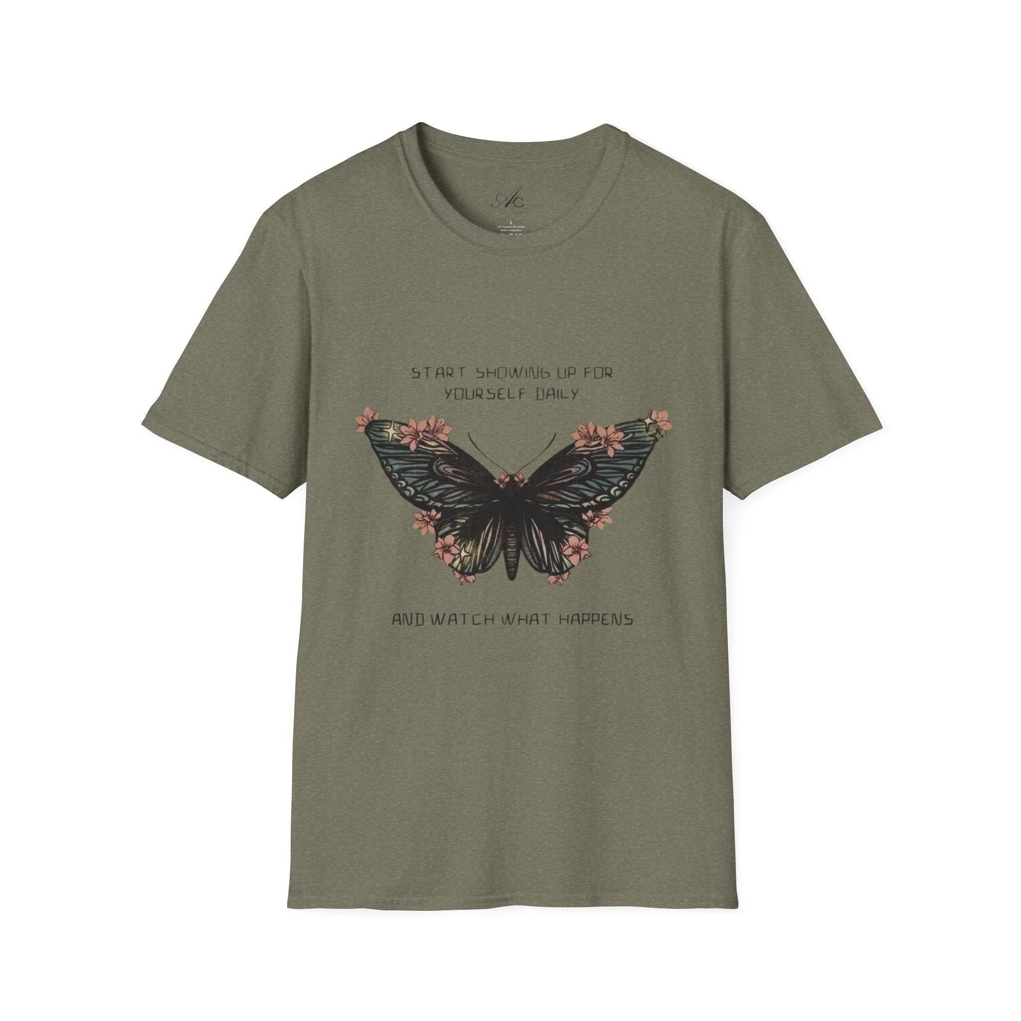 Wear Your Peace. Inspirational Butterfly T-Shirt, Motivational Gift, Unisex Tee, Nature Lover Shirt, Self - Care Apparel, Birthday Gift Idea - Metamorphosis Creations