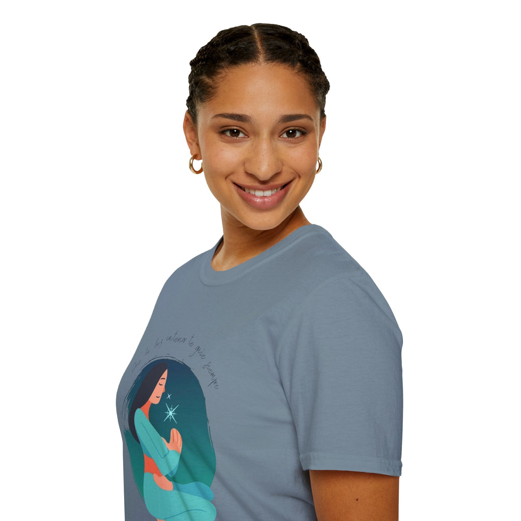 Wear Your Peace. Meditative Goddess T-Shirt, Mindfulness Apparel, Spiritual Gift, Yoga Tee, Relaxation Wear, Inspirational Top - Metamorphosis Creations