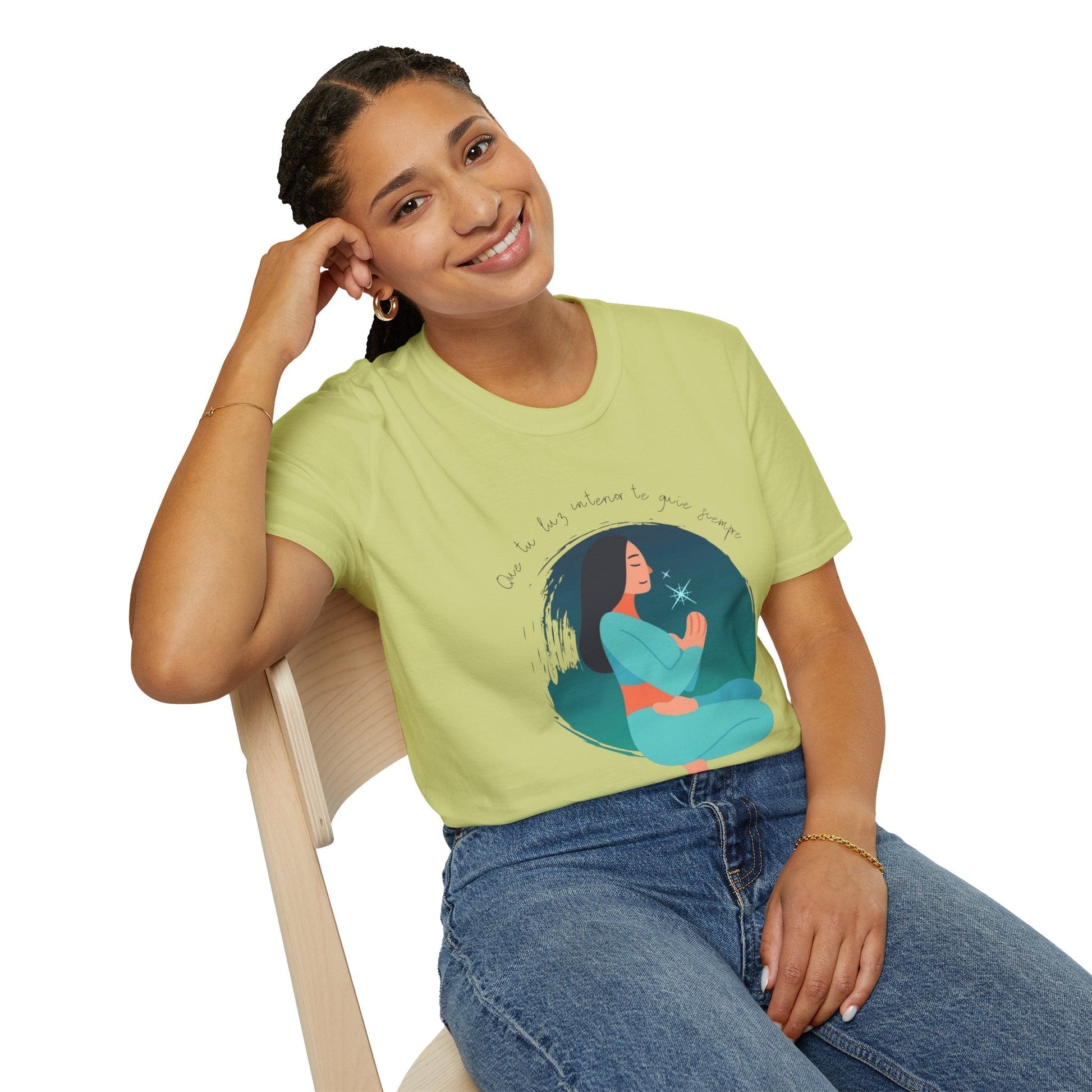 Wear Your Peace. Meditative Goddess T-Shirt, Mindfulness Apparel, Spiritual Gift, Yoga Tee, Relaxation Wear, Inspirational Top - Metamorphosis Creations