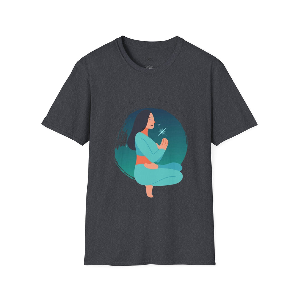 Wear Your Peace. Meditative Goddess T-Shirt, Mindfulness Apparel, Spiritual Gift, Yoga Tee, Relaxation Wear, Inspirational Top - Metamorphosis Creations