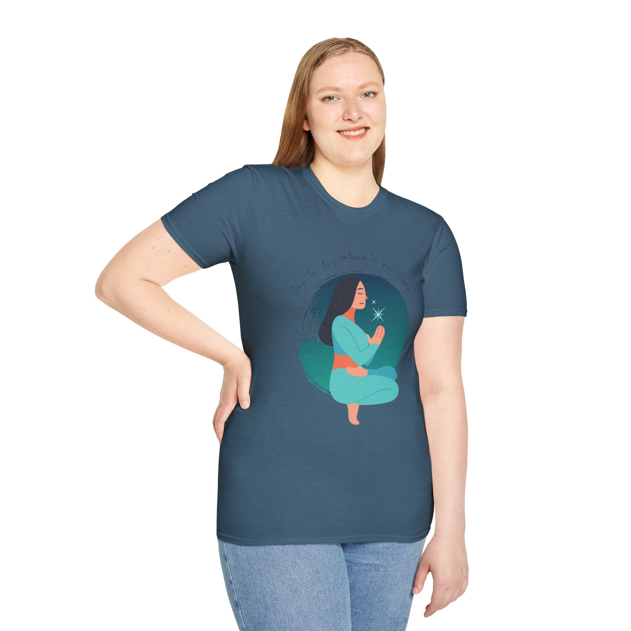 Wear Your Peace. Meditative Goddess T-Shirt, Mindfulness Apparel, Spiritual Gift, Yoga Tee, Relaxation Wear, Inspirational Top - Metamorphosis Creations