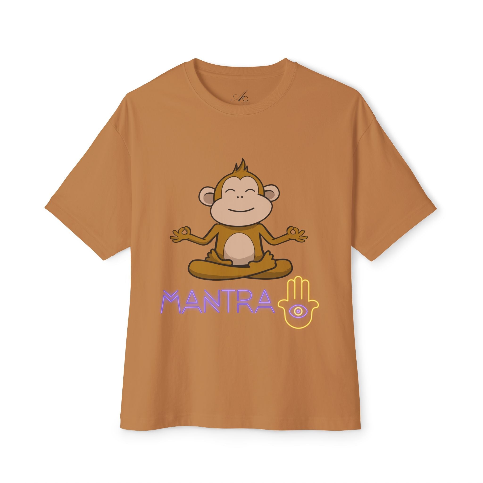 🧘‍♀️ Wear Your Peace. Mindful Monkey Graphic Tee | Unisex Boxy T-Shirt for Yoga Lovers, Gifts for Him/Her, Relaxation Apparel, Meditative Wear, Casual Streetwear - Metamorphosis Creations
