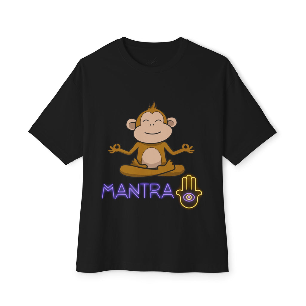🧘‍♀️ Wear Your Peace. Mindful Monkey Graphic Tee | Unisex Boxy T-Shirt for Yoga Lovers, Gifts for Him/Her, Relaxation Apparel, Meditative Wear, Casual Streetwear - Metamorphosis Creations