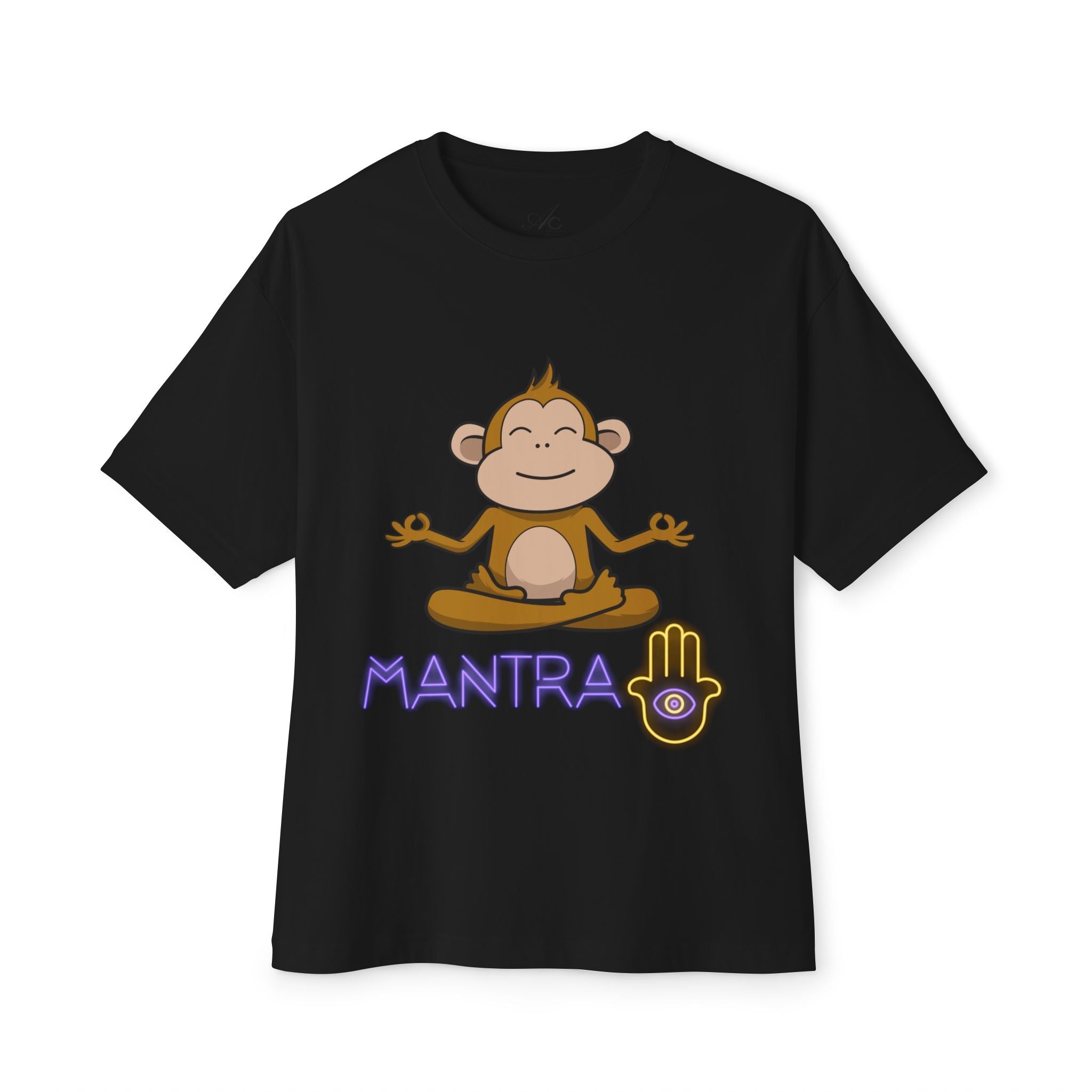 🧘‍♀️ Wear Your Peace. Mindful Monkey Graphic Tee | Unisex Boxy T-Shirt for Yoga Lovers, Gifts for Him/Her, Relaxation Apparel, Meditative Wear, Casual Streetwear - Metamorphosis Creations