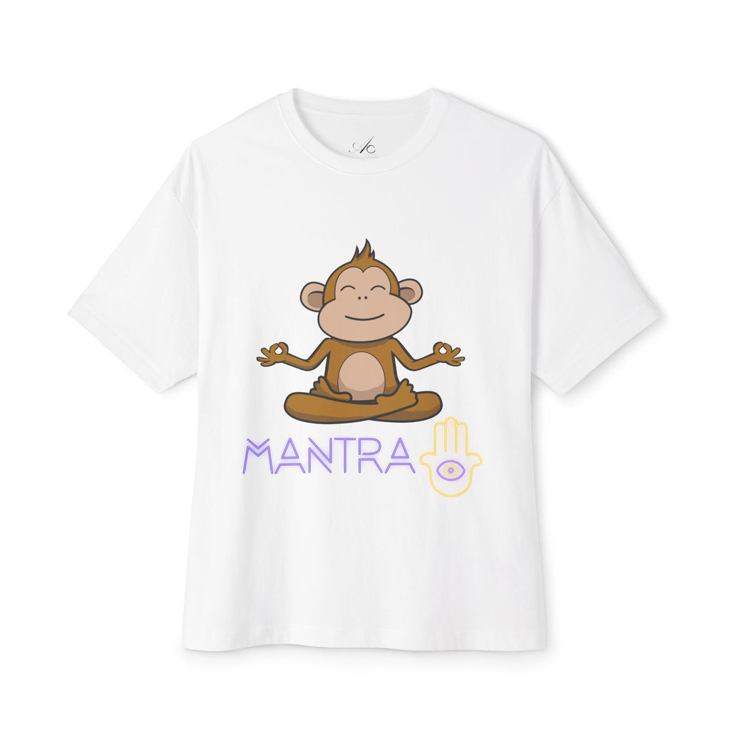 🧘‍♀️ Wear Your Peace. Mindful Monkey Graphic Tee | Unisex Boxy T-Shirt for Yoga Lovers, Gifts for Him/Her, Relaxation Apparel, Meditative Wear, Casual Streetwear - Metamorphosis Creations