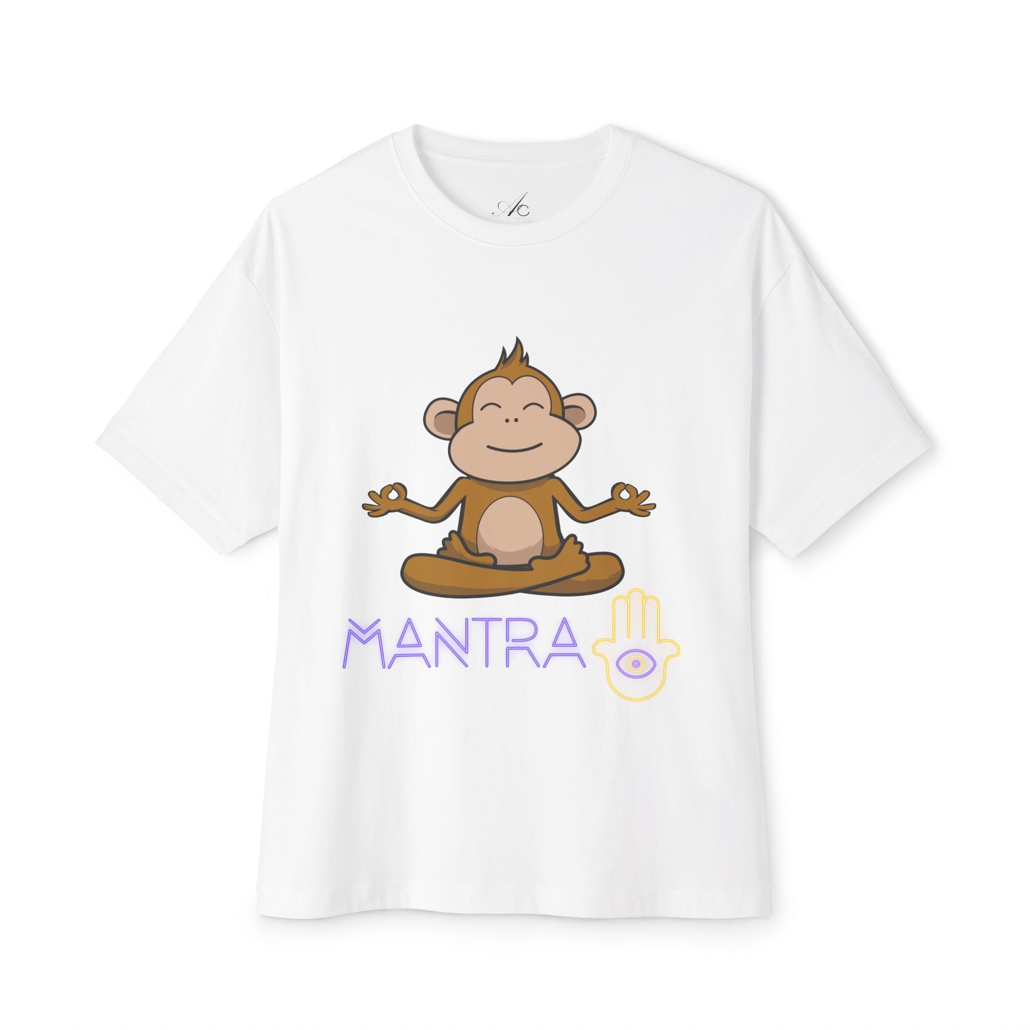 🧘‍♀️ Wear Your Peace. Mindful Monkey Graphic Tee | Unisex Boxy T-Shirt for Yoga Lovers, Gifts for Him/Her, Relaxation Apparel, Meditative Wear, Casual Streetwear - Metamorphosis Creations