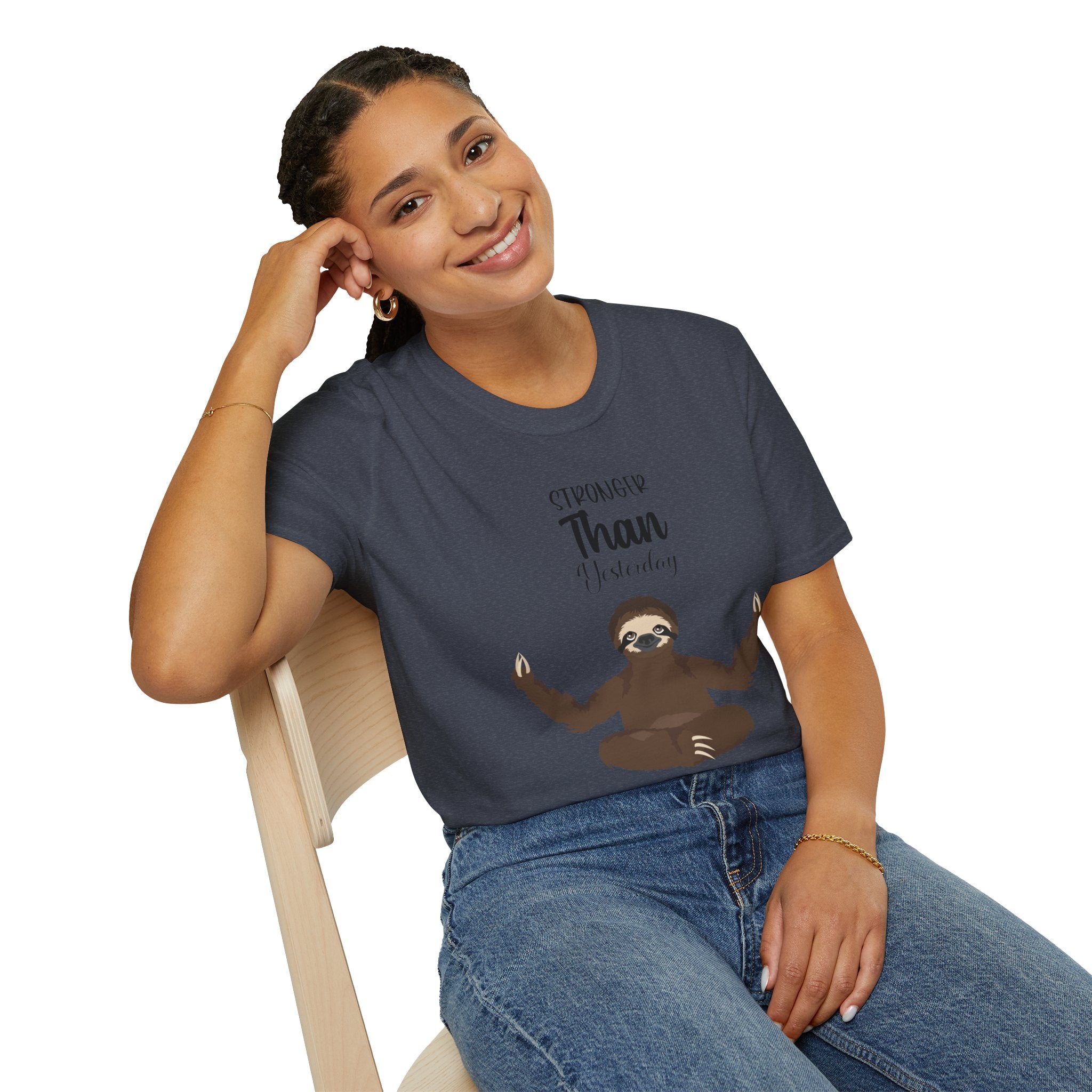 🧘‍♀️ Wear Your Peace. - Unisex Softstyle Tee, Funny Gift for Lazy Days, Quirky Casual Wear, Perfect for Birthdays, Relaxation Vibes - Metamorphosis Creations