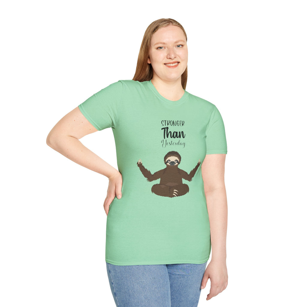 🧘‍♀️ Wear Your Peace. - Unisex Softstyle Tee, Funny Gift for Lazy Days, Quirky Casual Wear, Perfect for Birthdays, Relaxation Vibes - Metamorphosis Creations