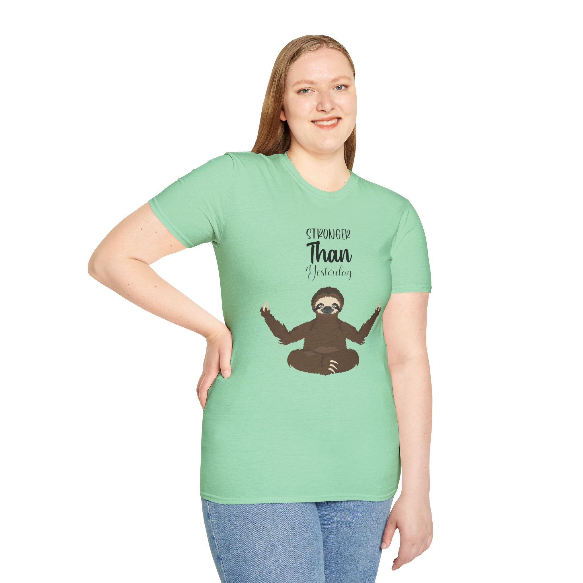 🧘‍♀️ Wear Your Peace. - Unisex Softstyle Tee, Funny Gift for Lazy Days, Quirky Casual Wear, Perfect for Birthdays, Relaxation Vibes - Metamorphosis Creations
