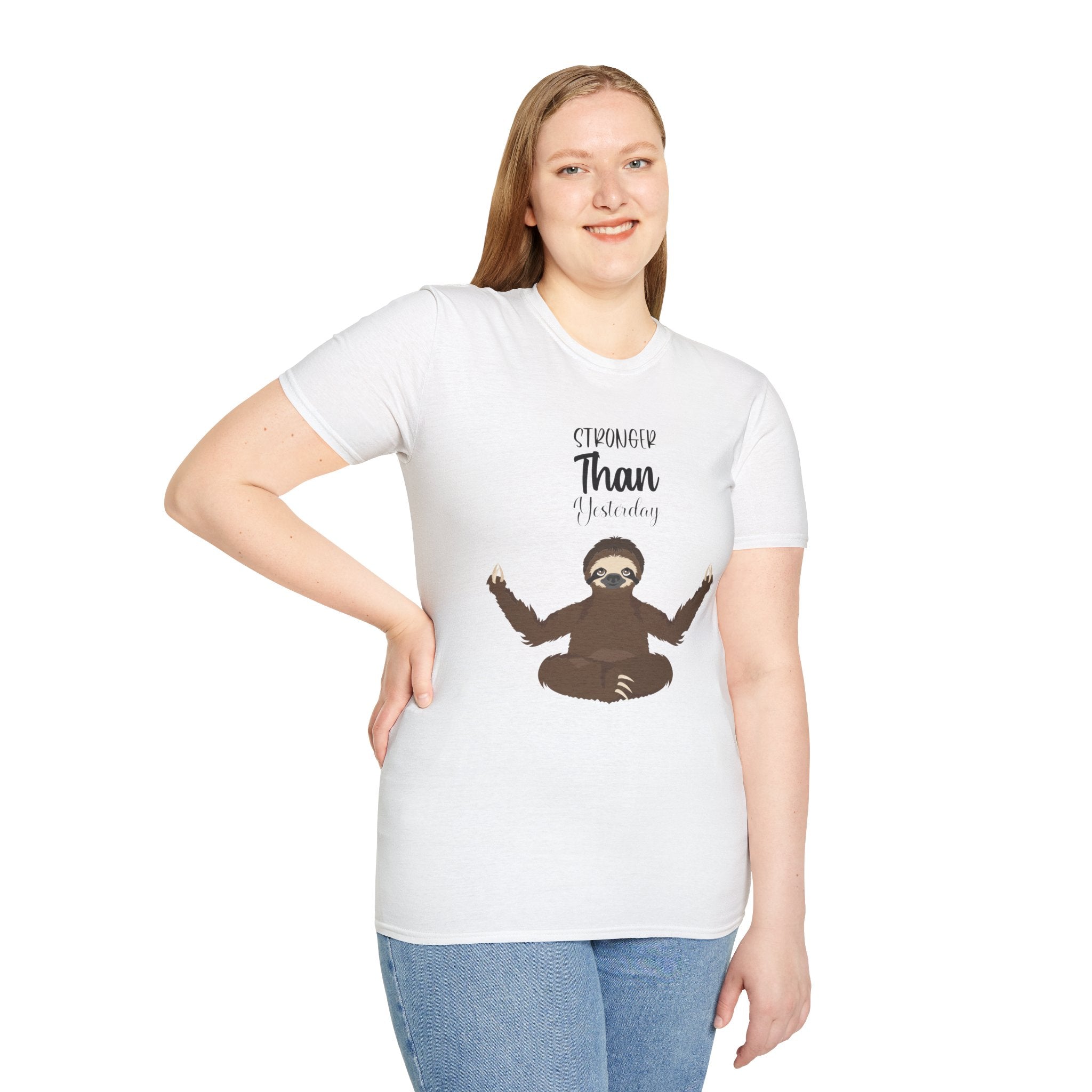 🧘‍♀️ Wear Your Peace. - Unisex Softstyle Tee, Funny Gift for Lazy Days, Quirky Casual Wear, Perfect for Birthdays, Relaxation Vibes - Metamorphosis Creations