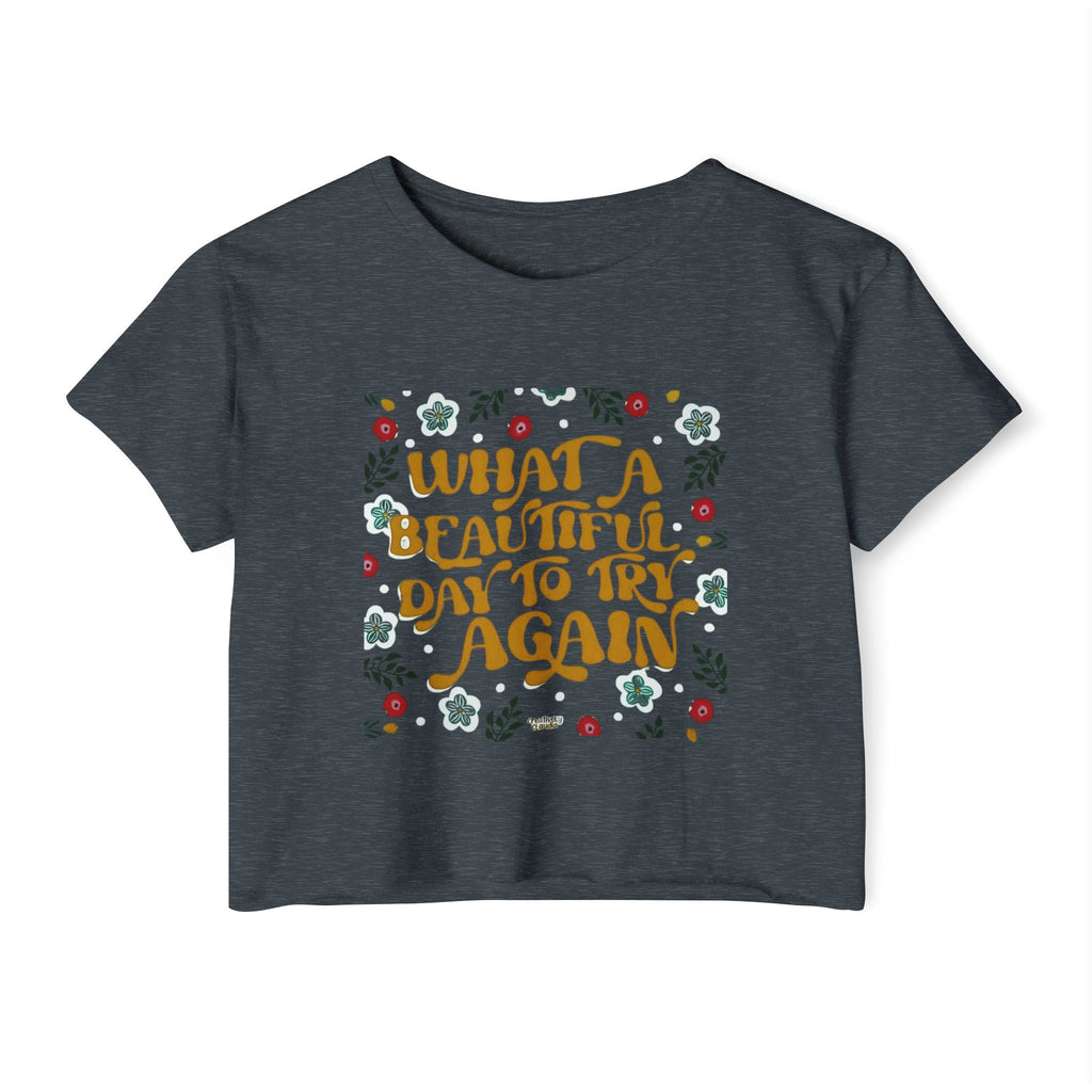 🧘‍♀️ Wear Your Peace. Women's Festival Crop Top, Boho Chic Summer Top, Loose Festival Shirt, Inspirational Quote Tee, Eco - Friendly Crop Tee - Metamorphosis Creations