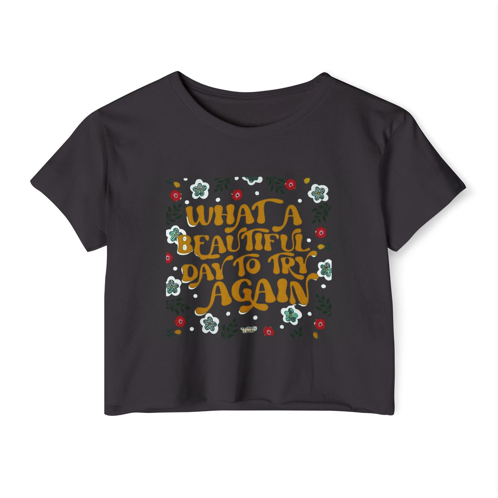 🧘‍♀️ Wear Your Peace. Women's Festival Crop Top, Boho Chic Summer Top, Loose Festival Shirt, Inspirational Quote Tee, Eco - Friendly Crop Tee - Metamorphosis Creations
