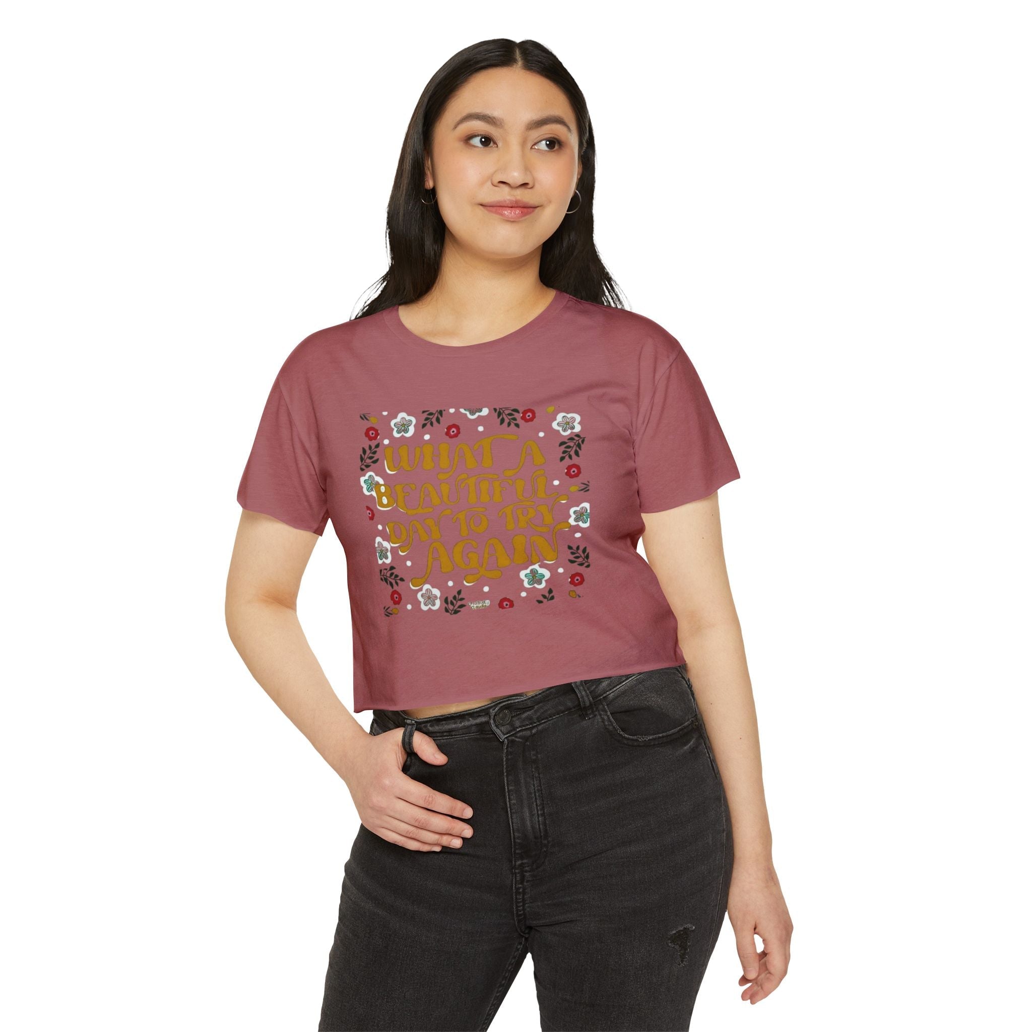 🧘‍♀️ Wear Your Peace. Women's Festival Crop Top, Boho Chic Summer Top, Loose Festival Shirt, Inspirational Quote Tee, Eco - Friendly Crop Tee - Metamorphosis Creations