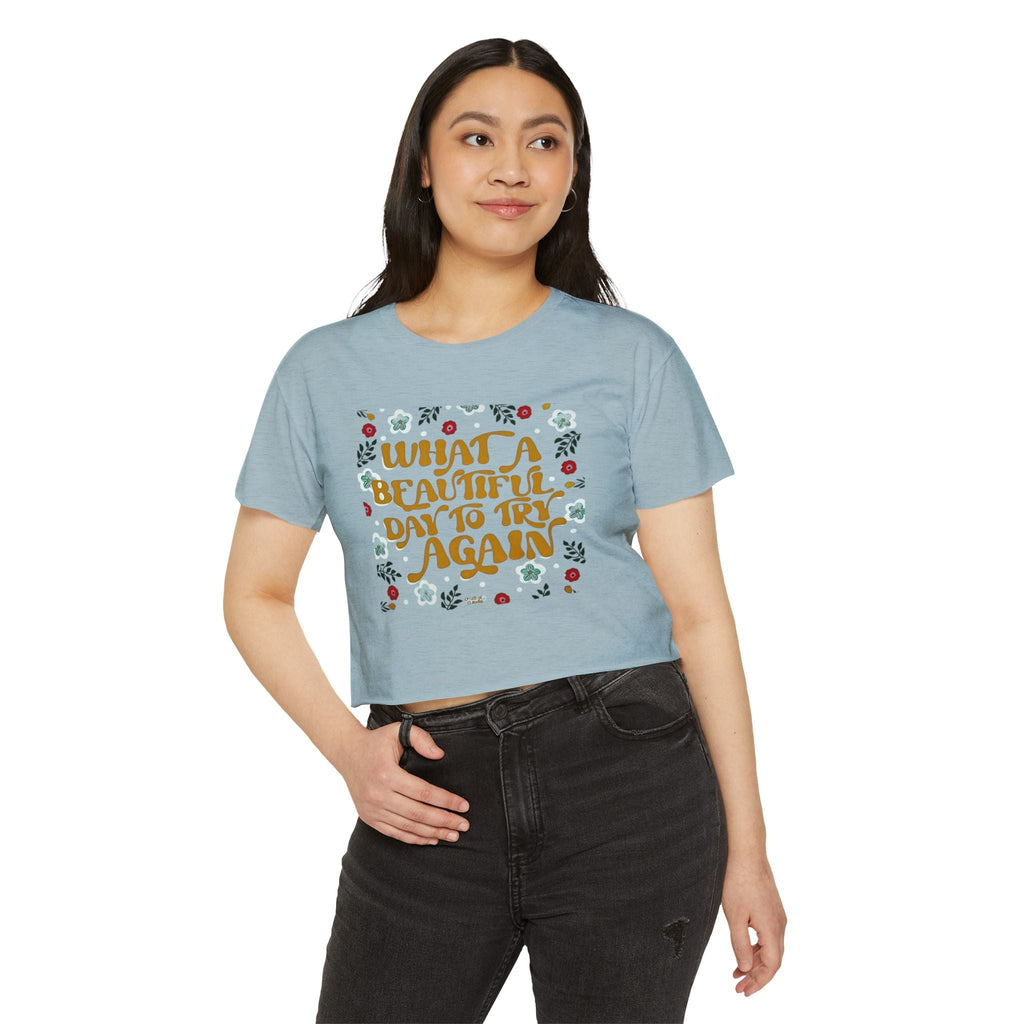 🧘‍♀️ Wear Your Peace. Women's Festival Crop Top, Boho Chic Summer Top, Loose Festival Shirt, Inspirational Quote Tee, Eco - Friendly Crop Tee - Metamorphosis Creations
