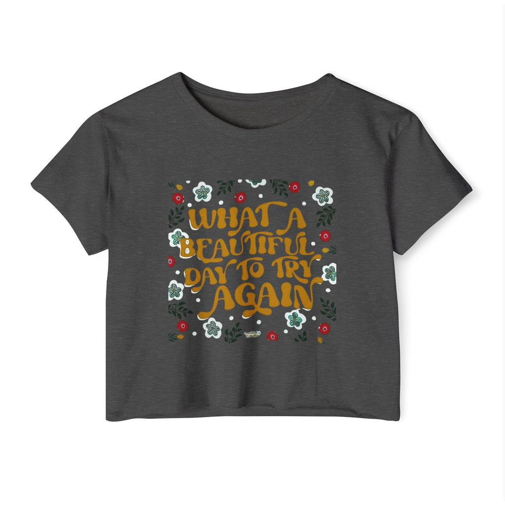 🧘‍♀️ Wear Your Peace. Women's Festival Crop Top, Boho Chic Summer Top, Loose Festival Shirt, Inspirational Quote Tee, Eco - Friendly Crop Tee - Metamorphosis Creations